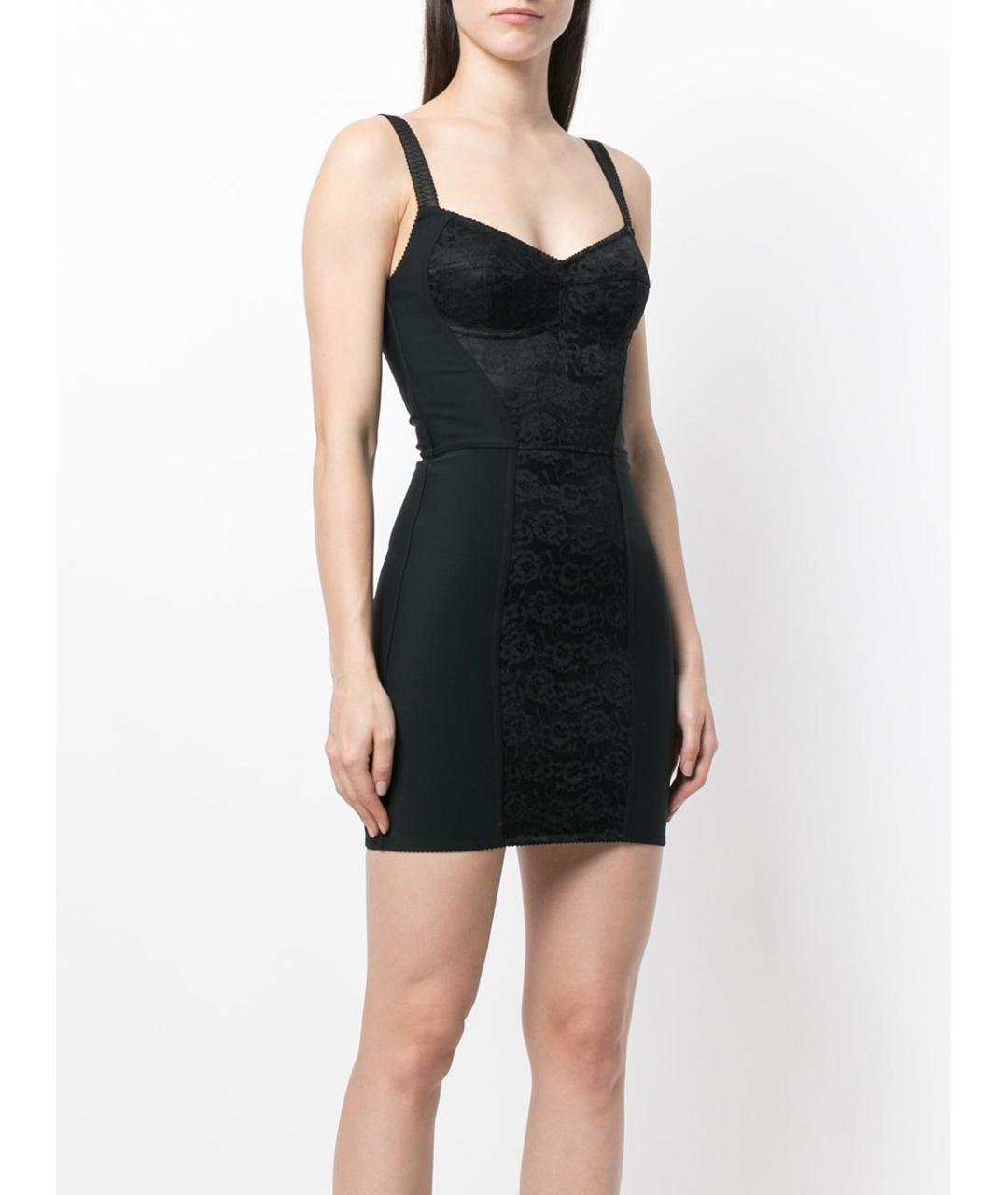 DOLCE&GABBANA Черное коктейльное платье, фото 3