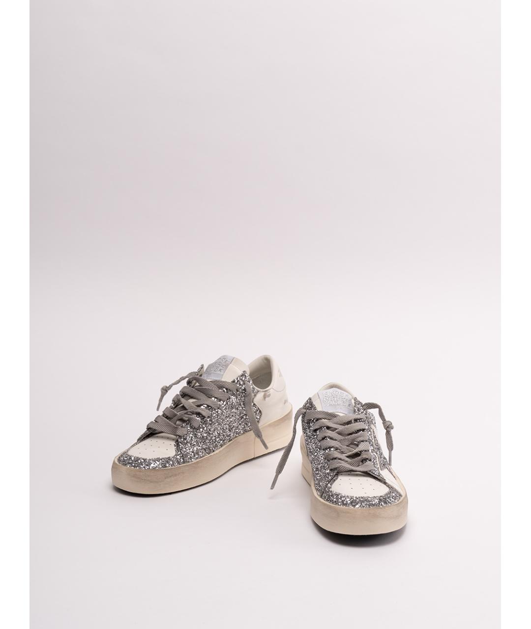GOLDEN GOOSE DELUXE BRAND Бежевые кожаные кеды, фото 2