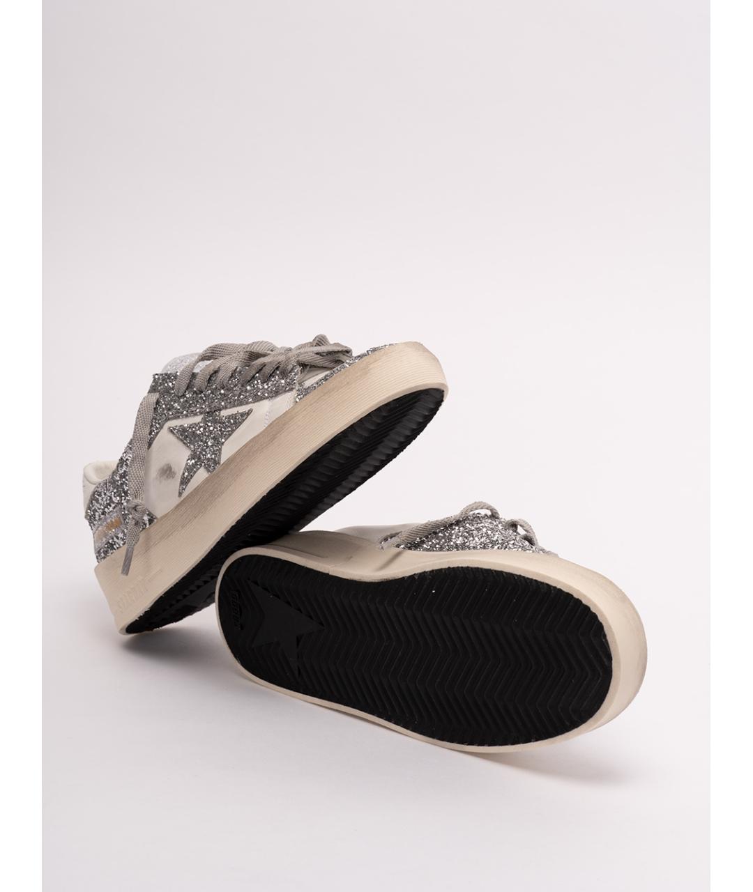 GOLDEN GOOSE DELUXE BRAND Бежевые кожаные кеды, фото 4