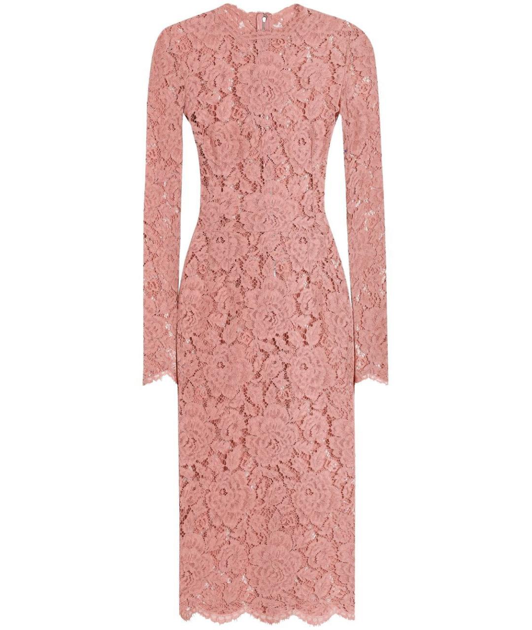 DOLCE&GABBANA Розовое вискозное вечернее платье, фото 1