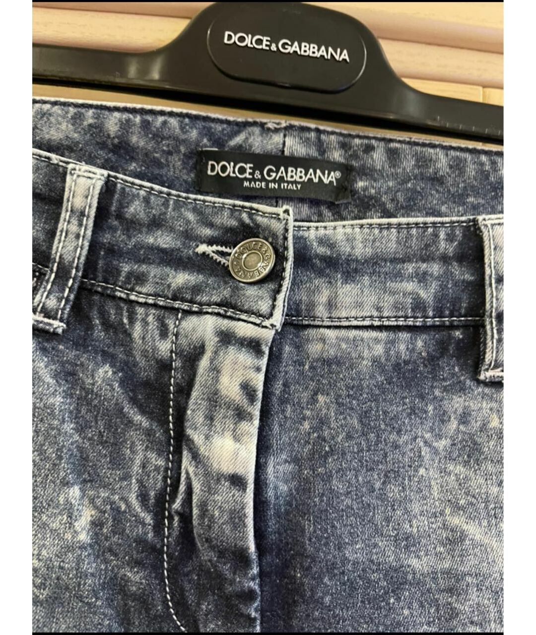 DOLCE&GABBANA Мульти хлопковые прямые джинсы, фото 5