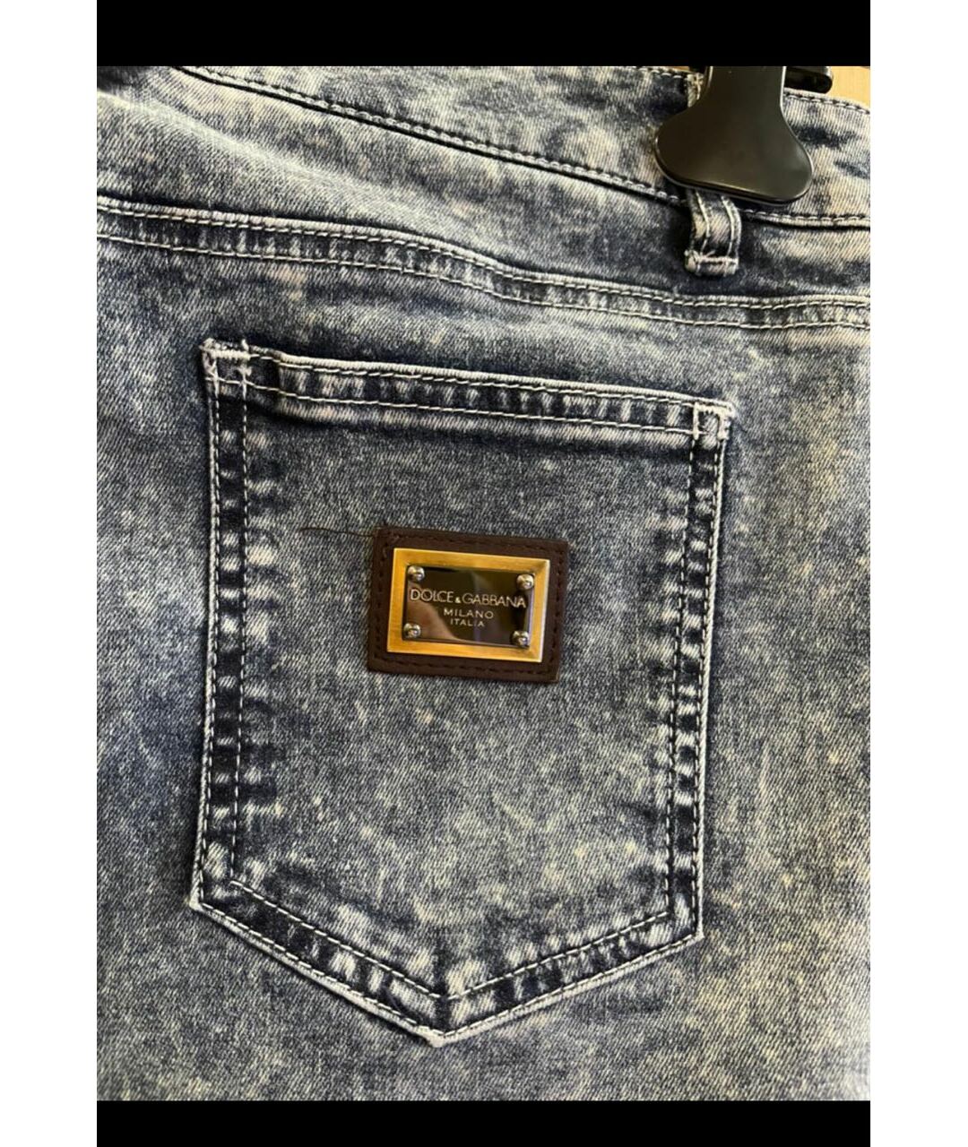 DOLCE&GABBANA Мульти хлопковые прямые джинсы, фото 4