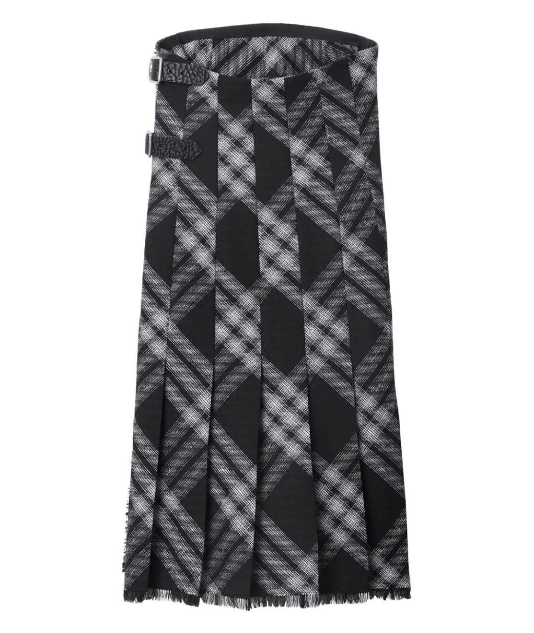 BURBERRY Серое шерстяное повседневное платье, фото 2