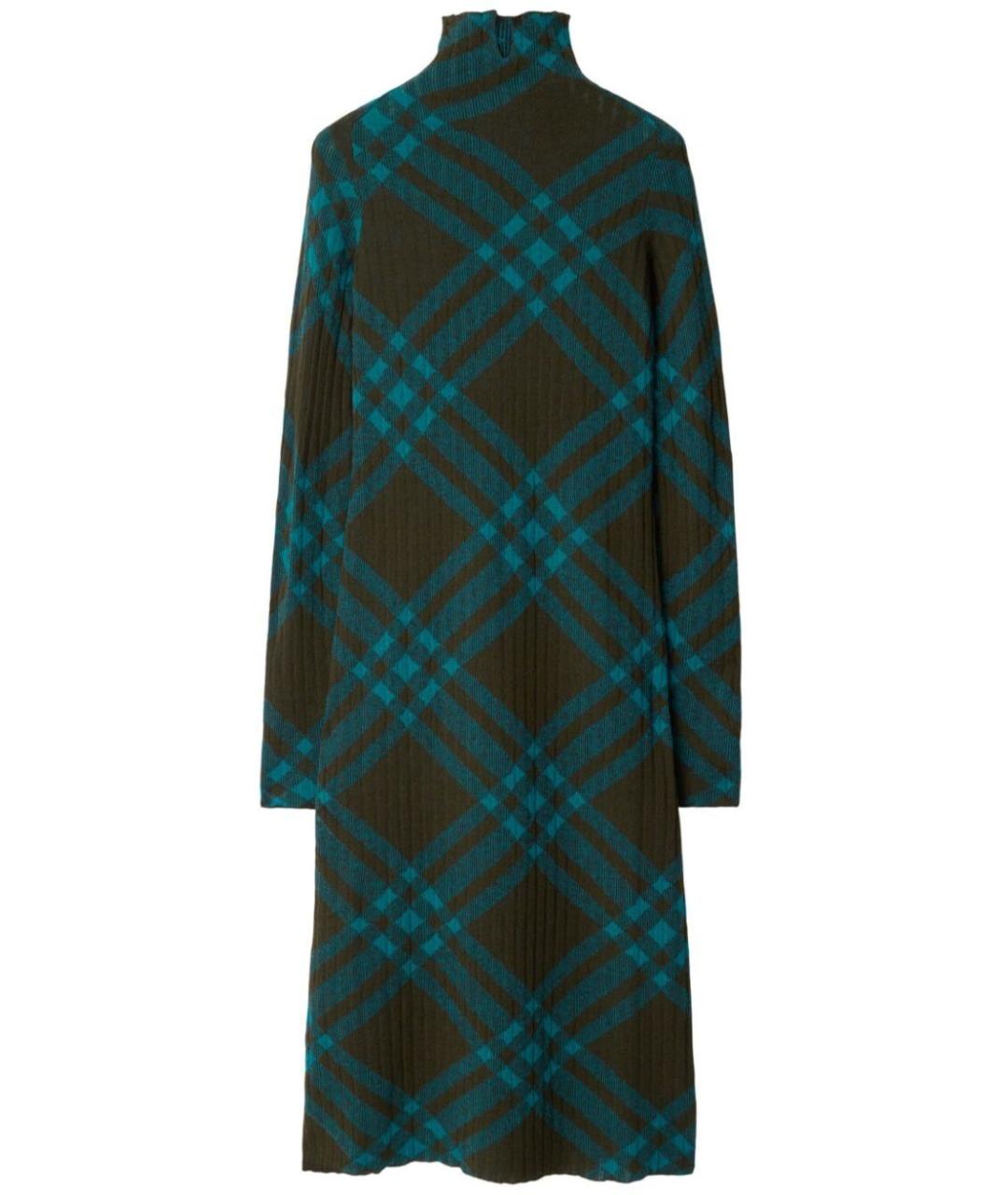 BURBERRY Зеленые полиамидовое повседневное платье, фото 1