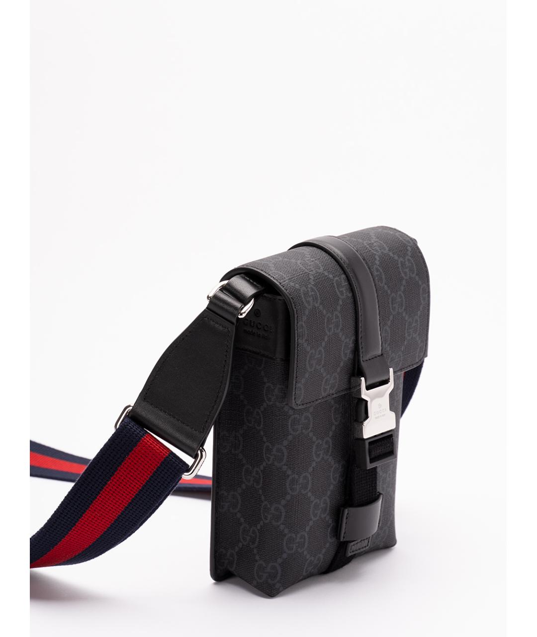 GUCCI Антрацитовая сумка на плечо, фото 3