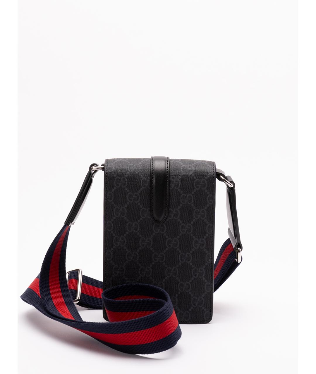 GUCCI Антрацитовая сумка на плечо, фото 2