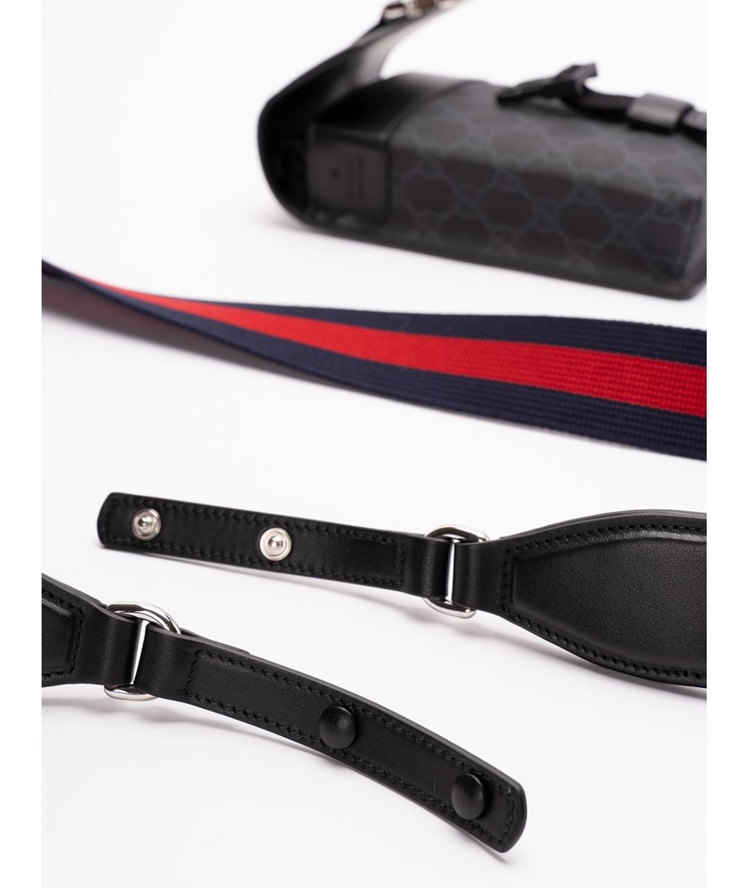 GUCCI Антрацитовая сумка на плечо, фото 5