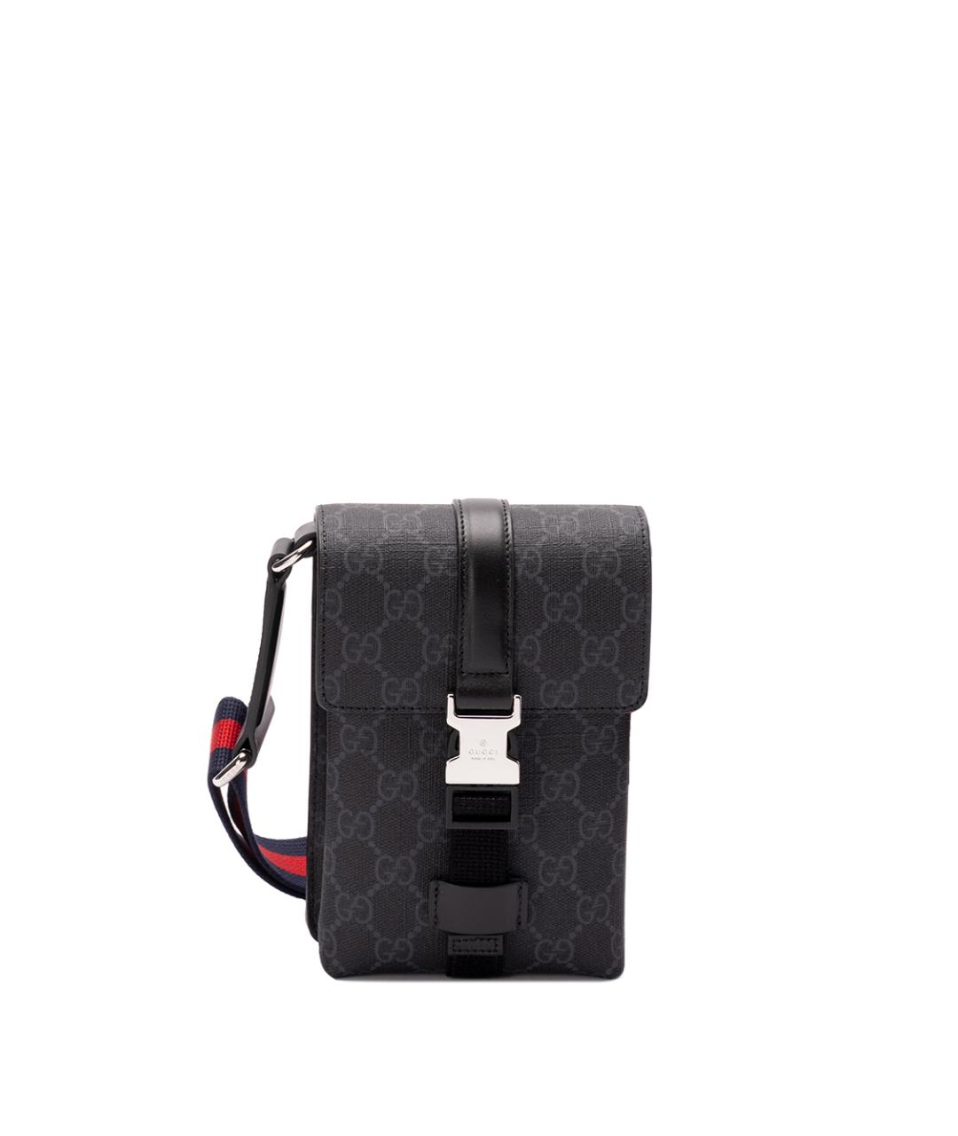 GUCCI Антрацитовая сумка на плечо, фото 1