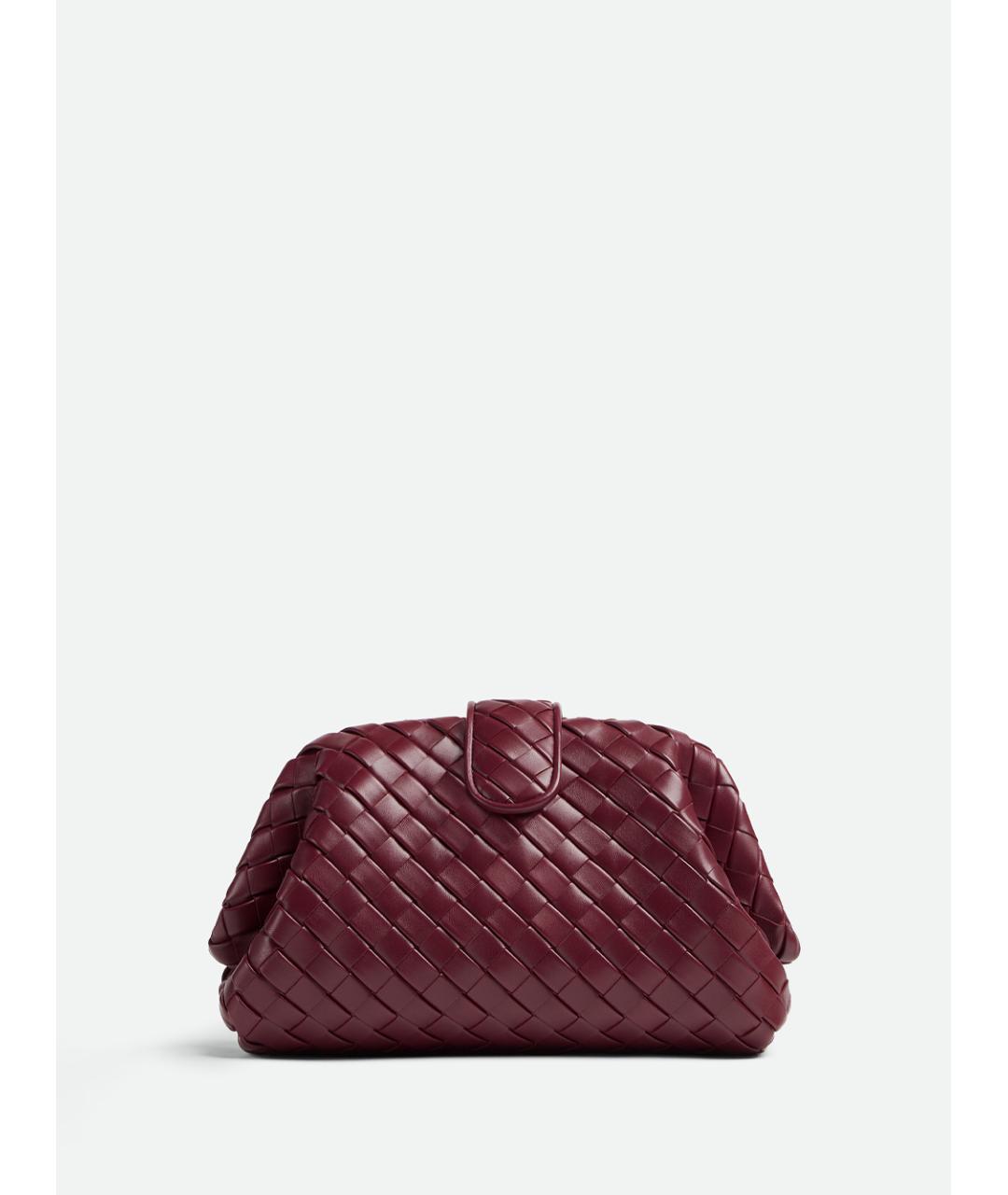 BOTTEGA VENETA Бордовая кожаная сумка через плечо, фото 4
