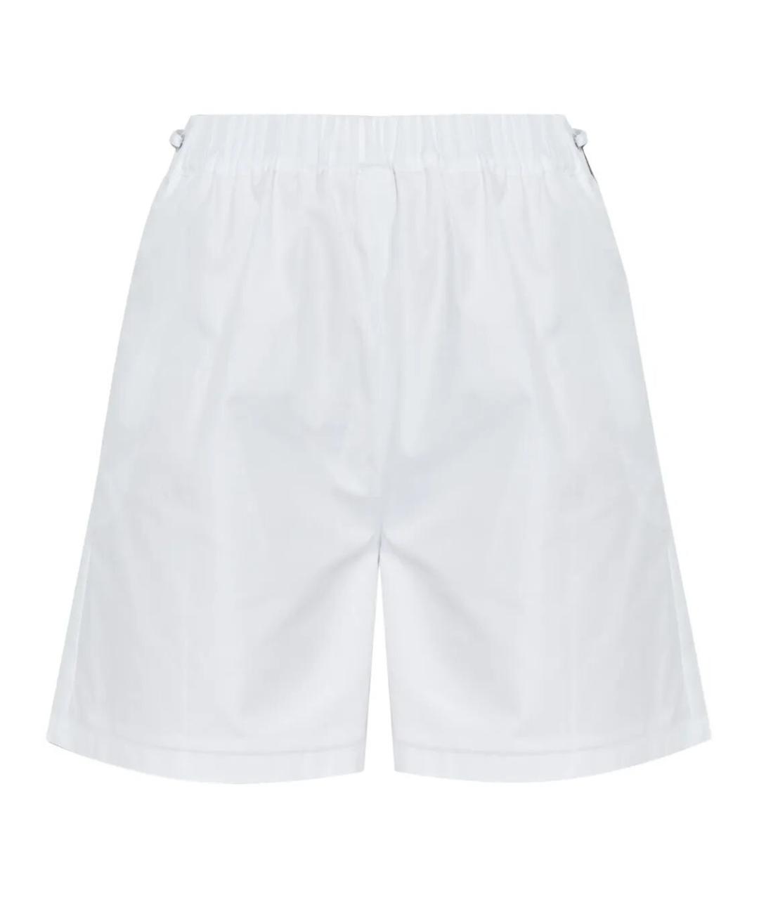 MAX MARA Белые хлопковые шорты, фото 1