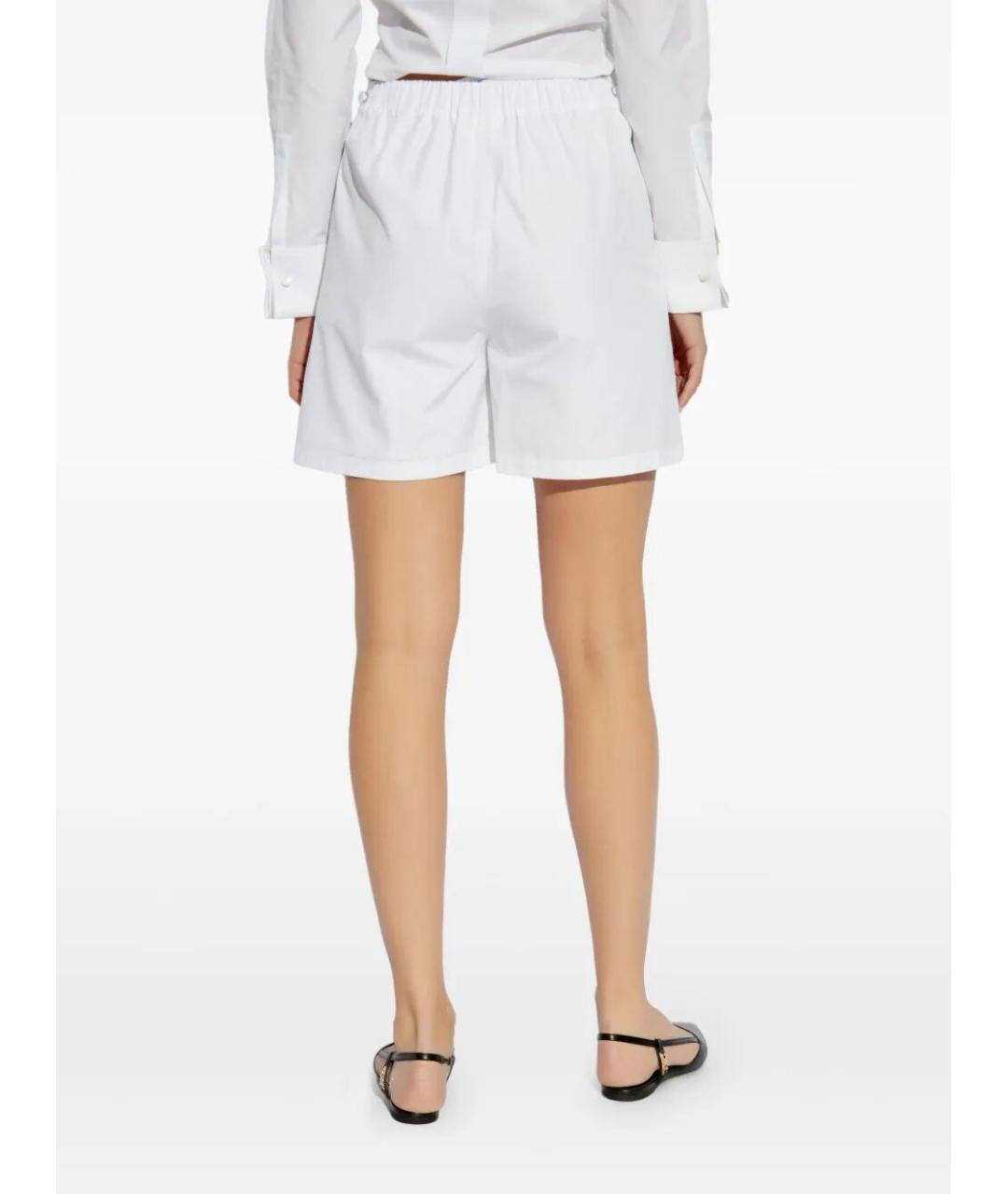 MAX MARA Белые хлопковые шорты, фото 3
