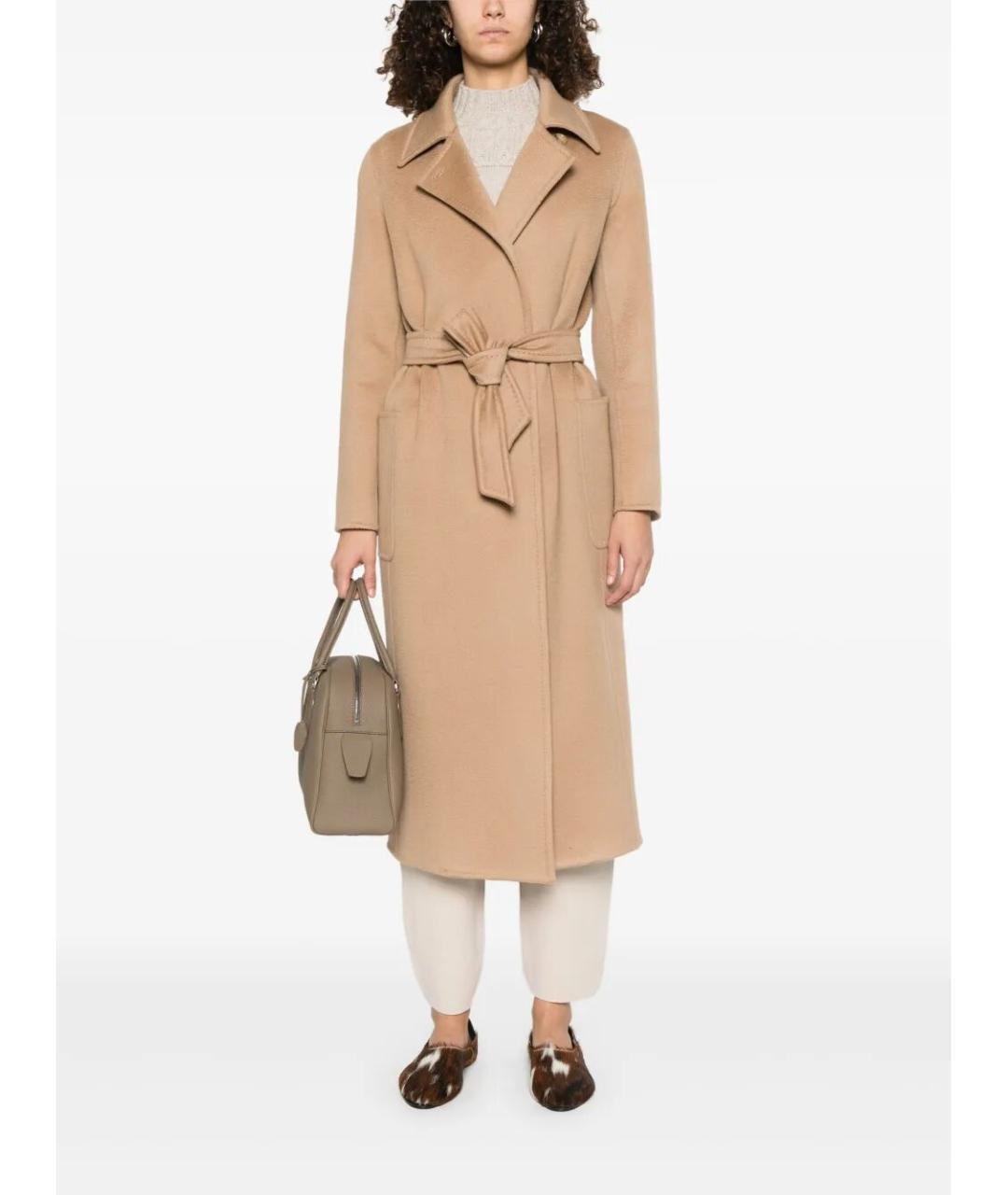 MAX MARA Бежевое кашемировое пальто, фото 2