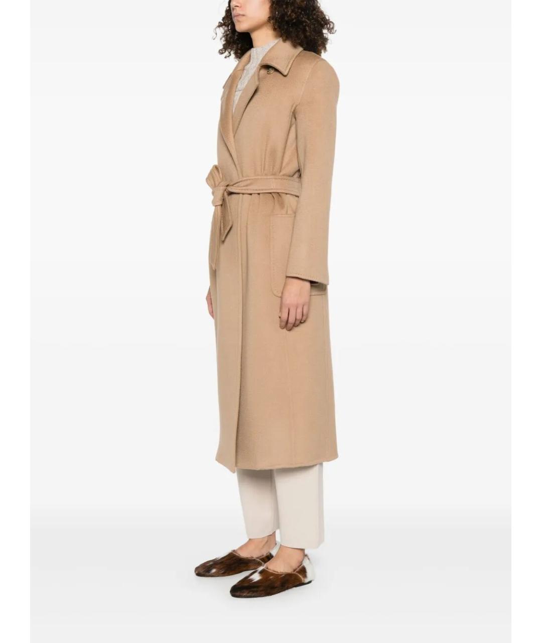 MAX MARA Бежевое кашемировое пальто, фото 4