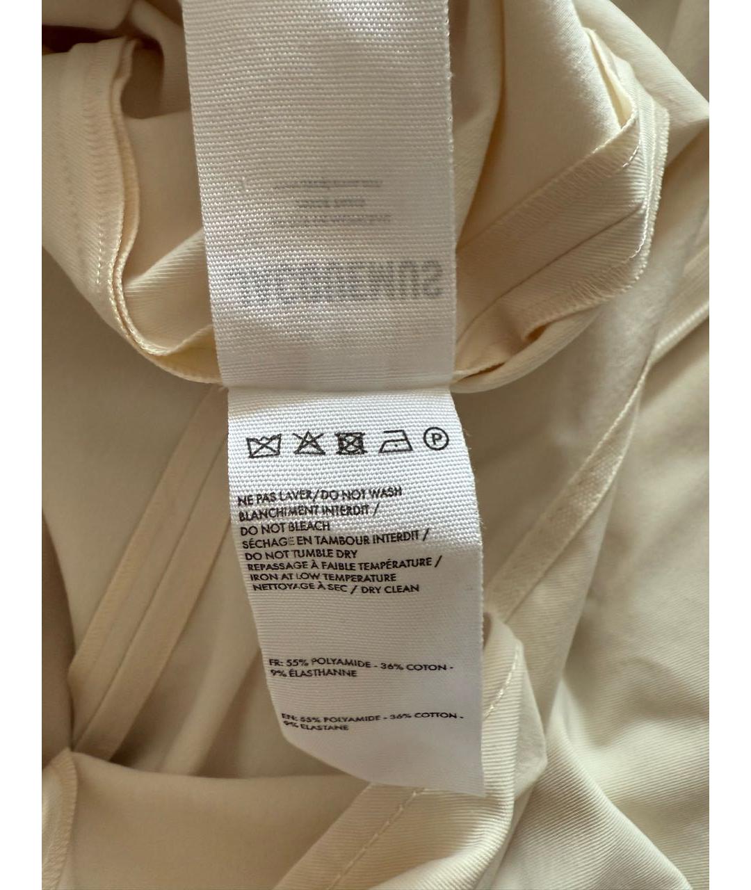 JACQUEMUS Белое хлопко-эластановое коктейльное платье, фото 7