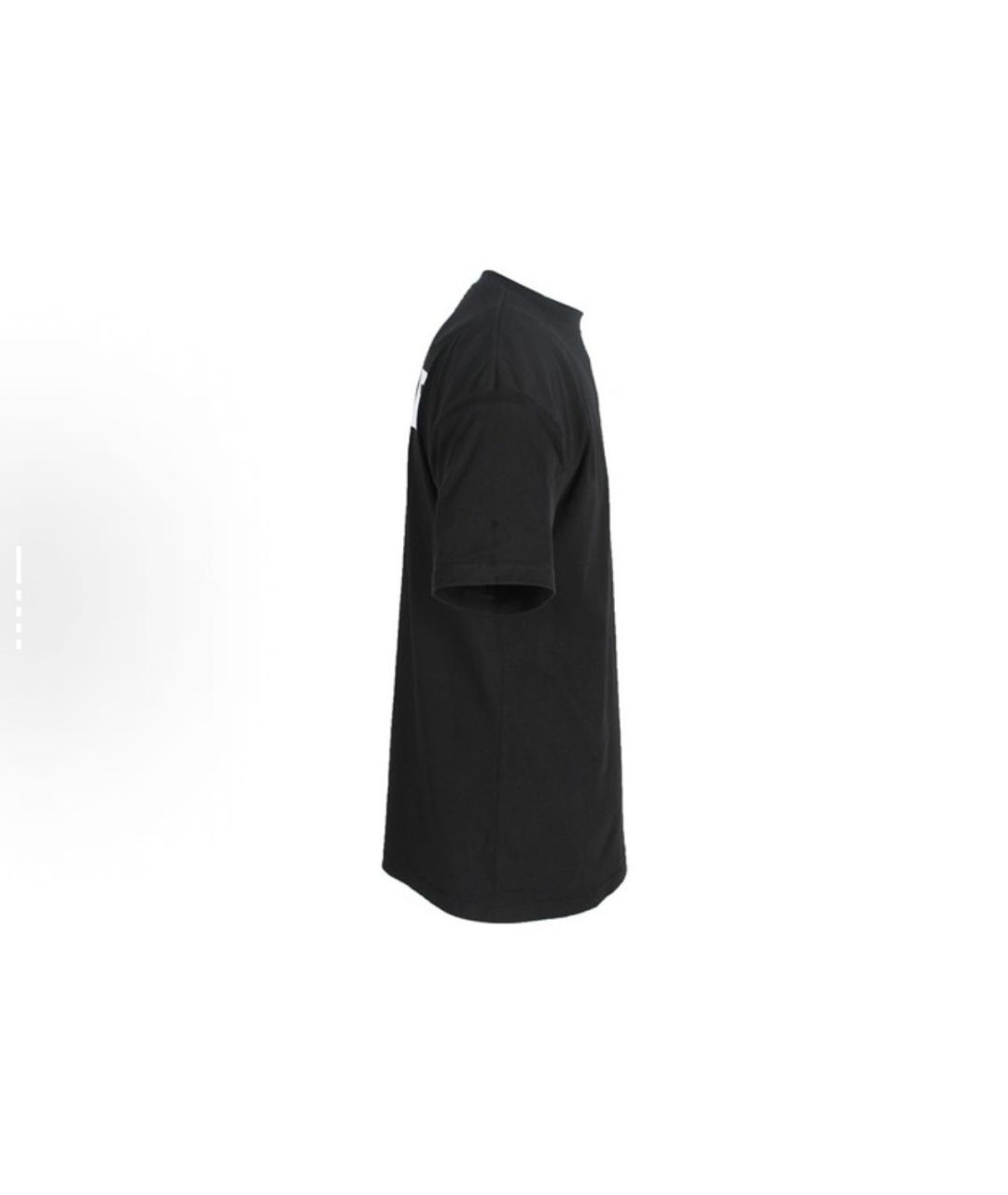 VETEMENTS Черная хлопковая футболка, фото 2