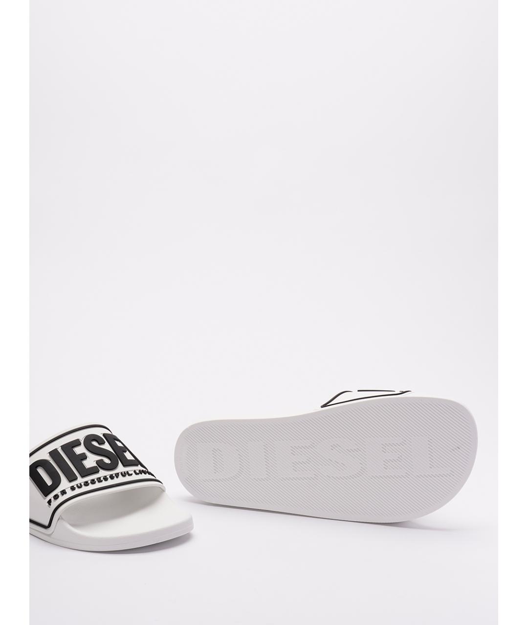 DIESEL Белые шлепанцы, фото 4
