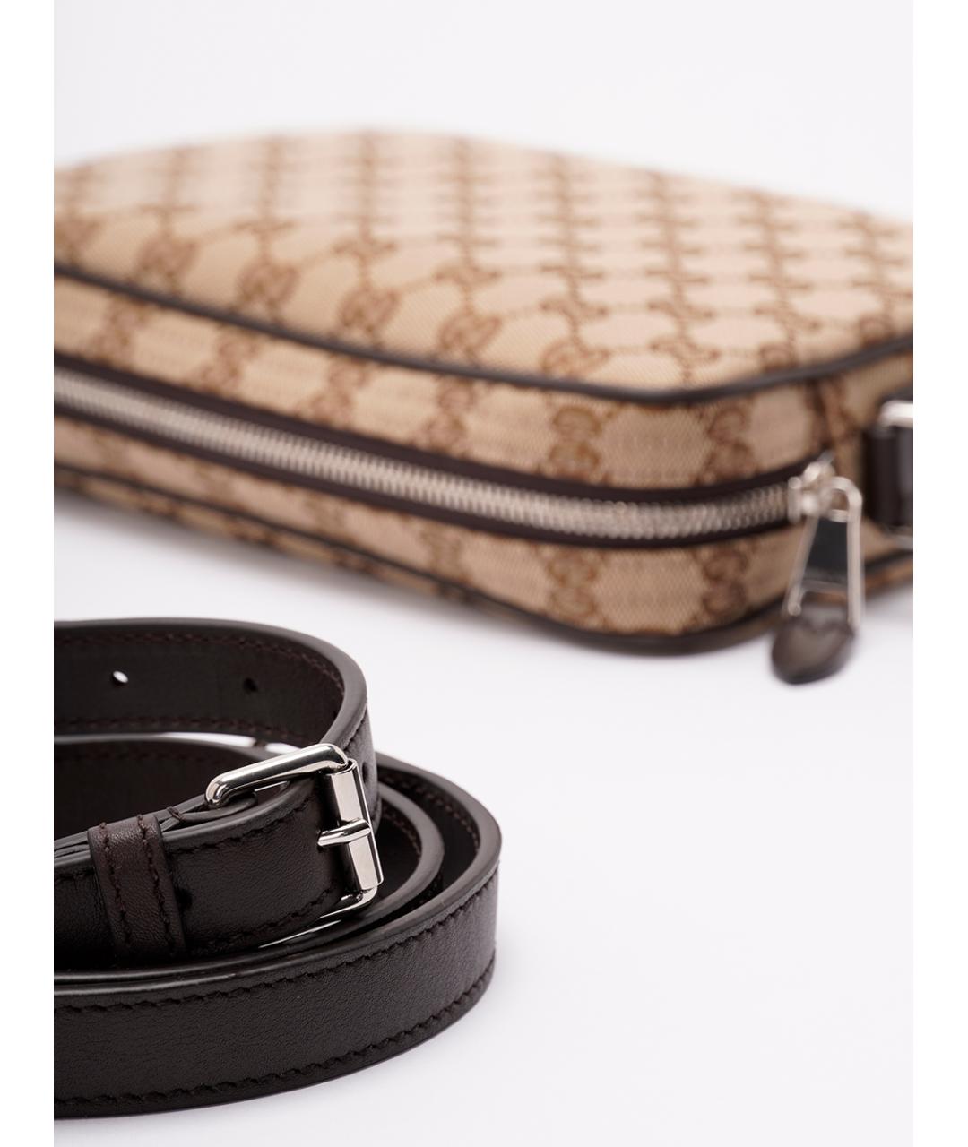 GUCCI Бежевая барсетка, фото 4