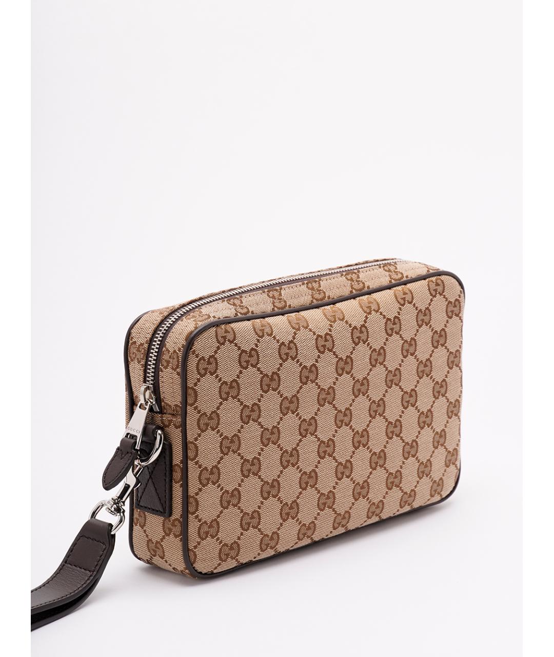 GUCCI Бежевая барсетка, фото 3