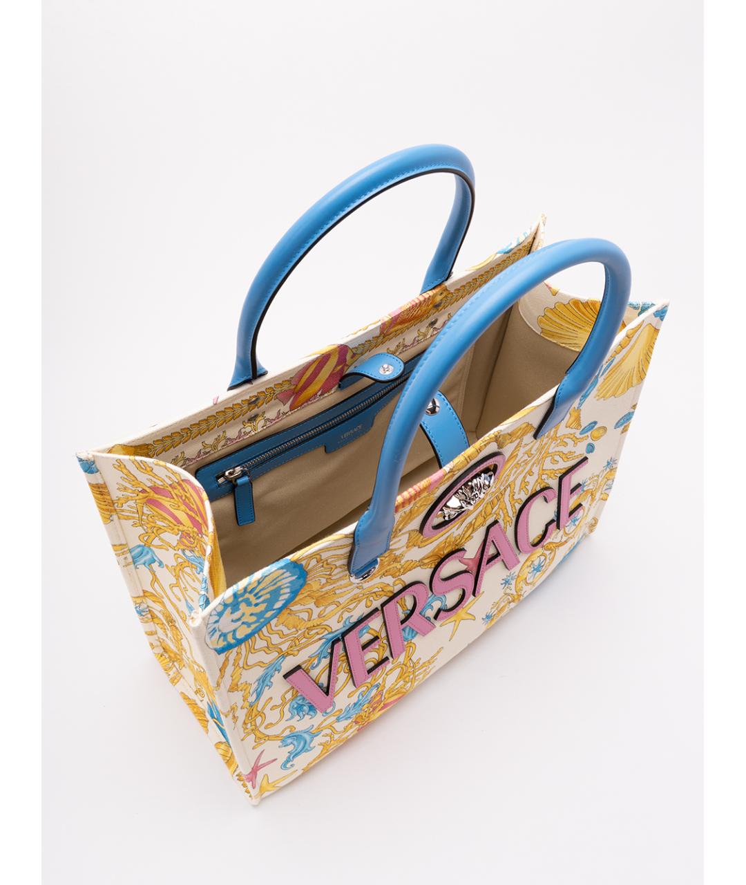 VERSACE Мульти хлопковая сумка тоут, фото 5