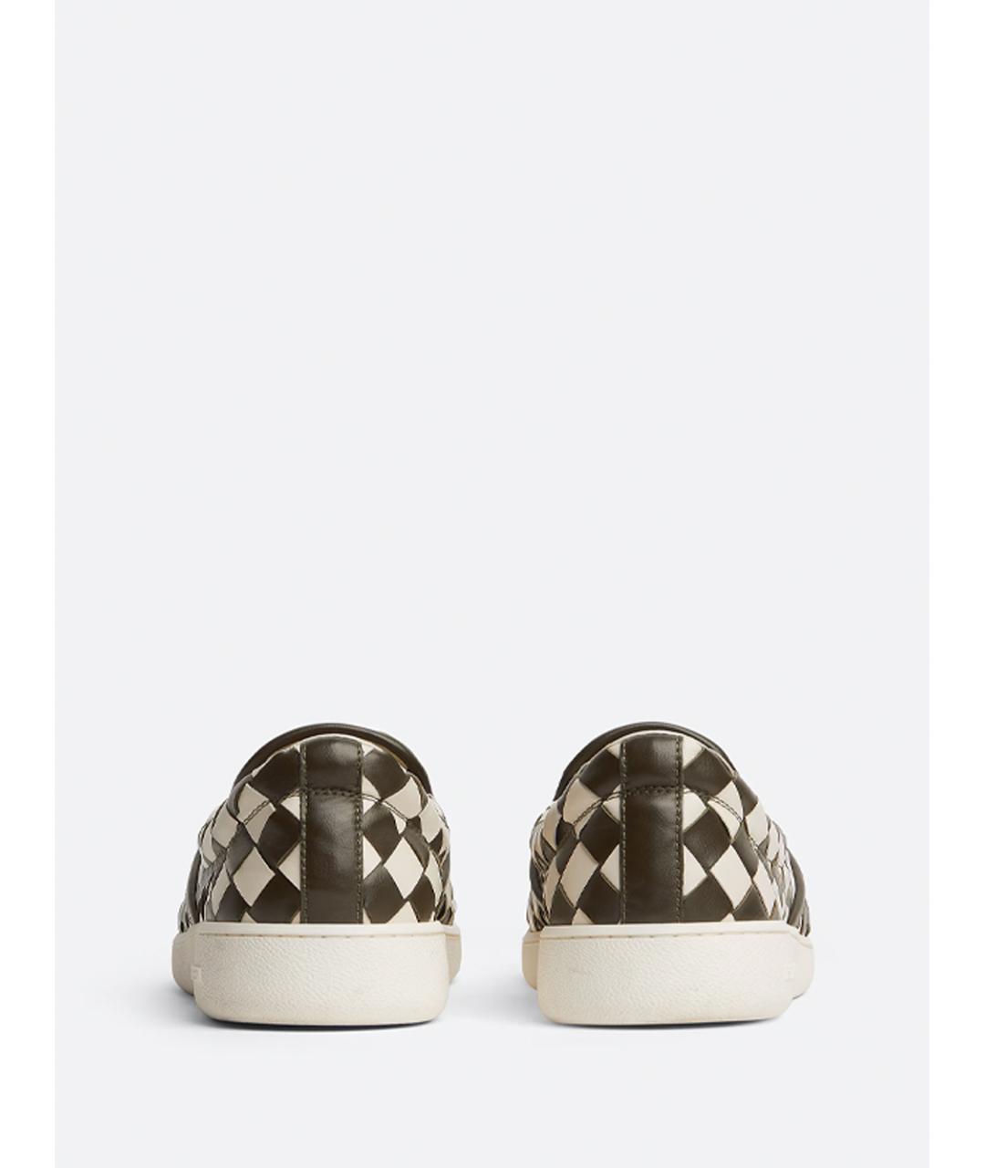 BOTTEGA VENETA Мульти кожаные слипоны, фото 3
