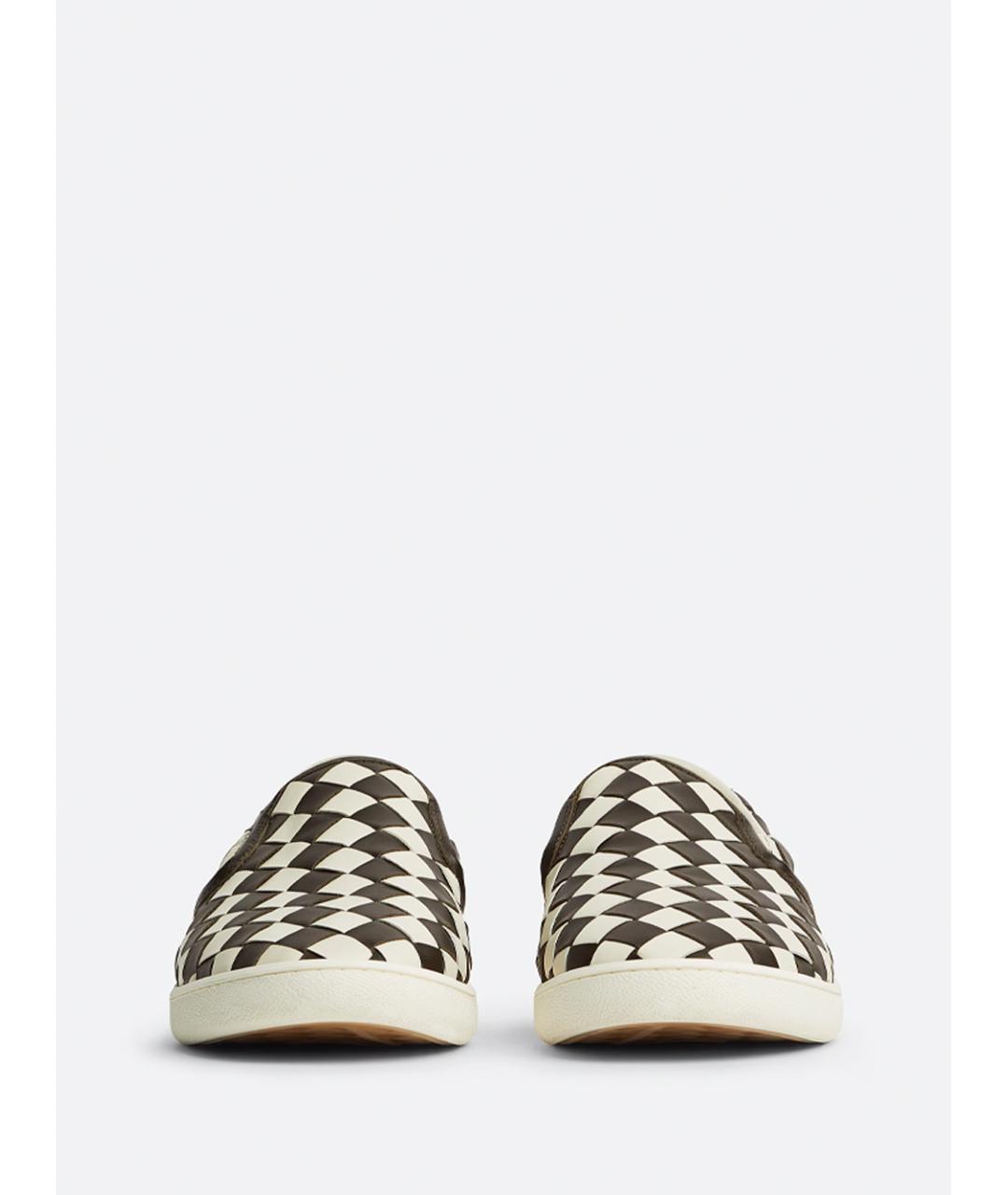 BOTTEGA VENETA Мульти кожаные слипоны, фото 2
