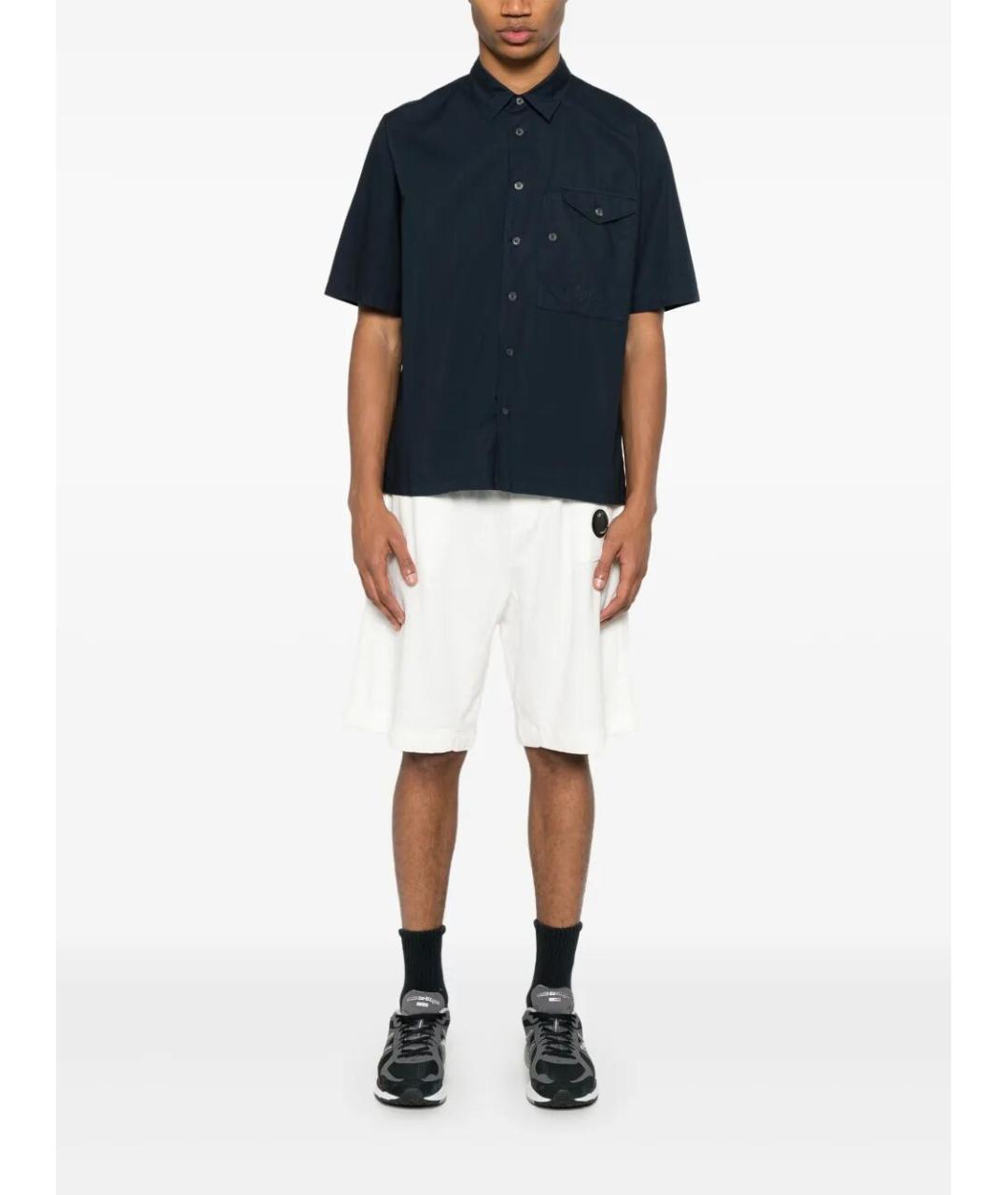 CP COMPANY Белые хлопковые шорты, фото 2
