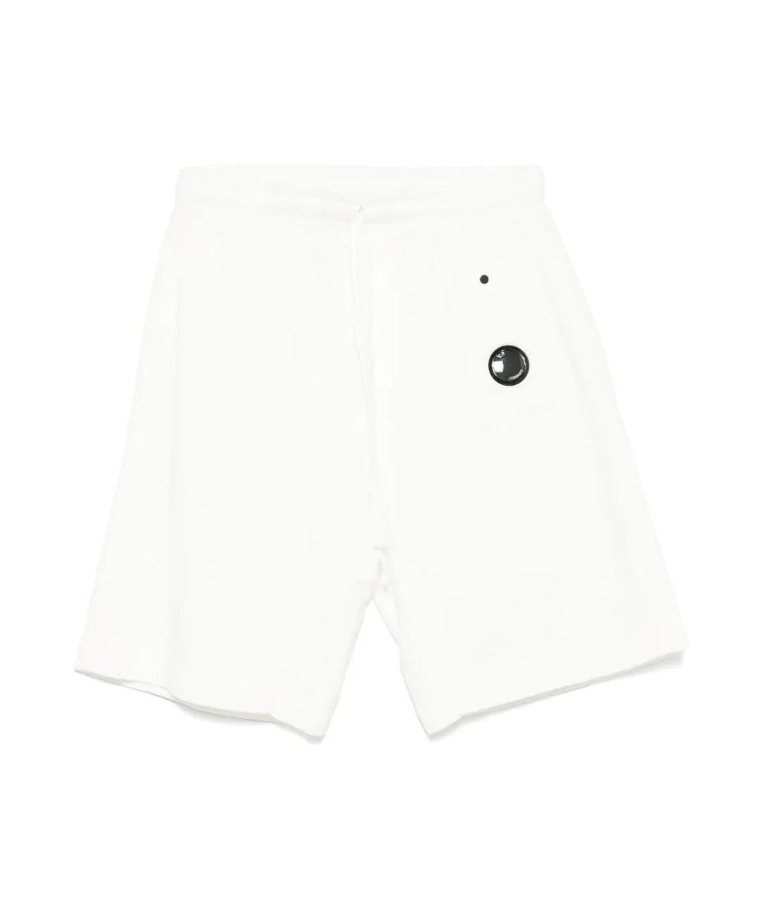 CP COMPANY Белые хлопковые шорты, фото 1