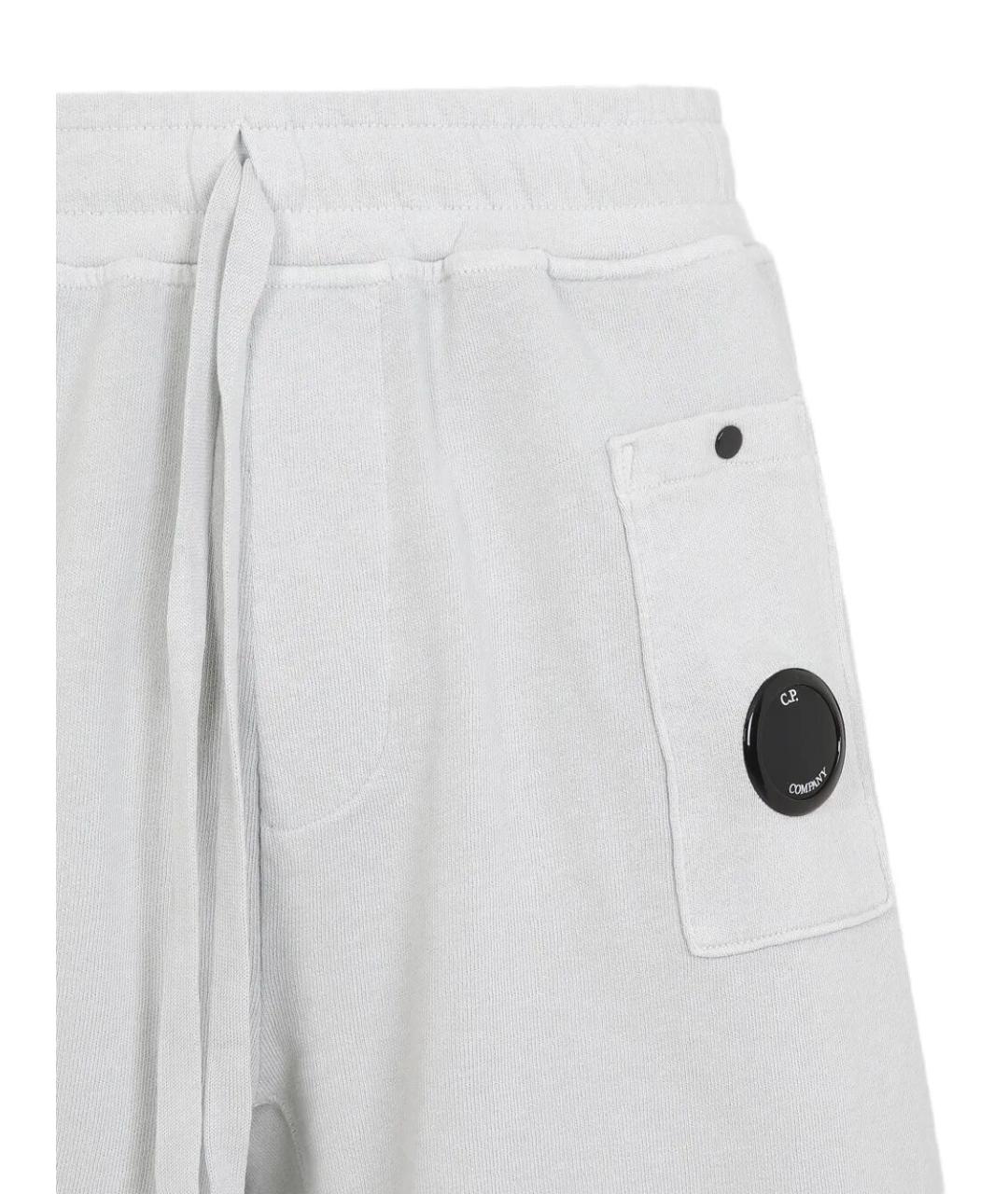 CP COMPANY Серые хлопковые шорты, фото 3
