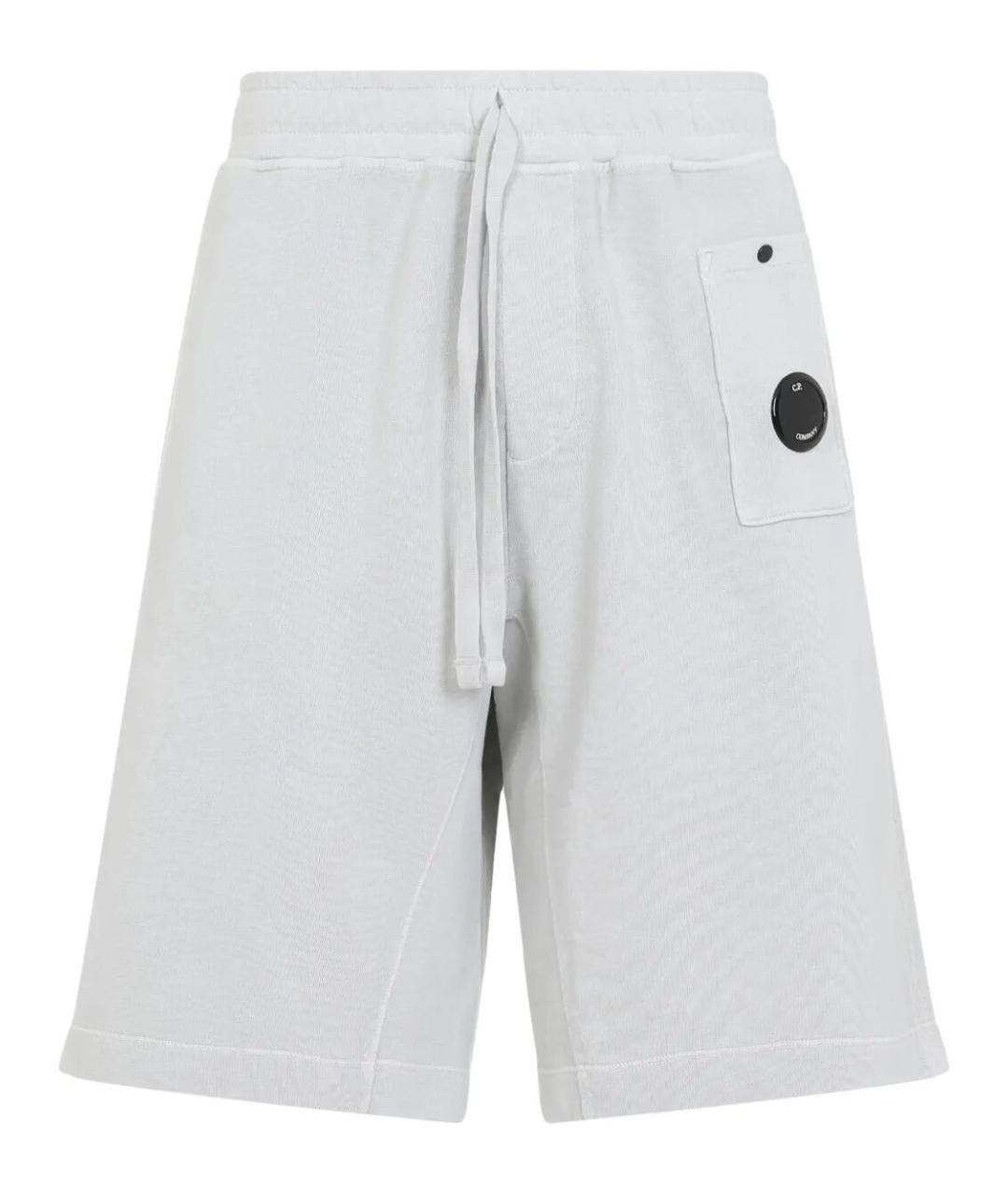 CP COMPANY Серые хлопковые шорты, фото 1