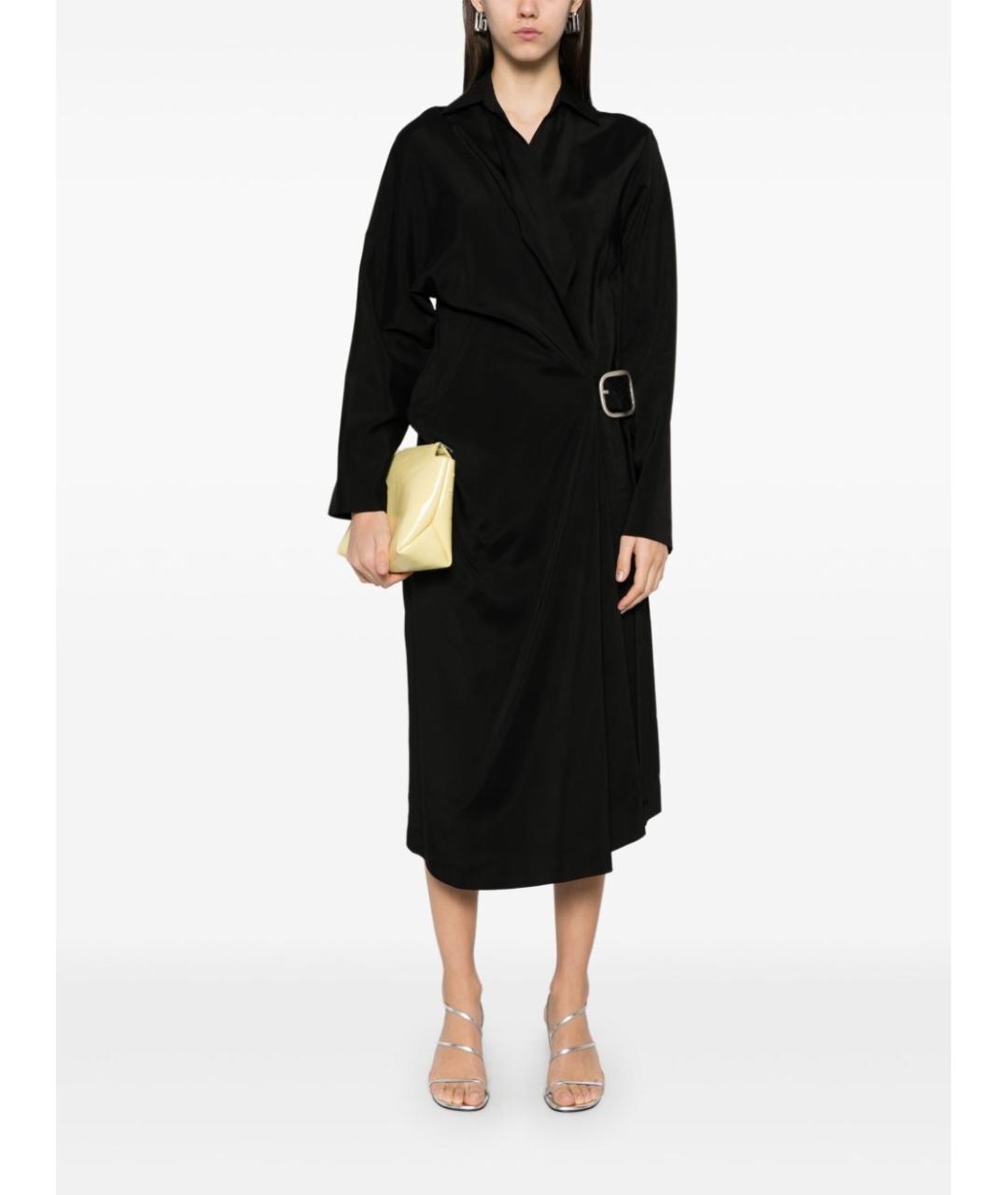 LOEWE Черное вискозное повседневное платье, фото 2