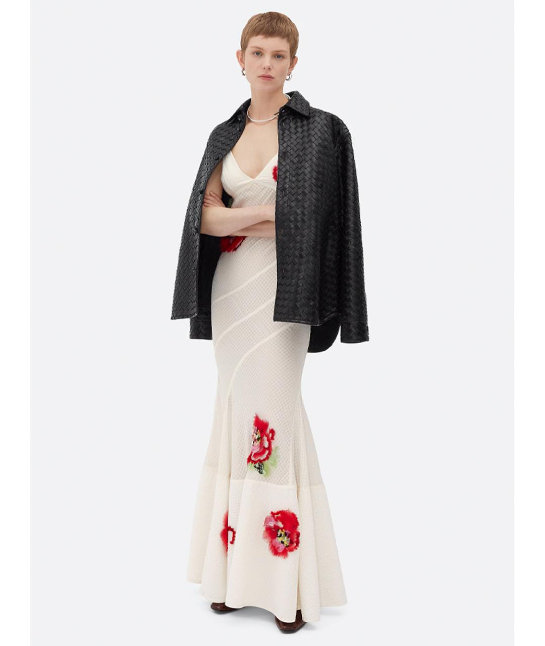 BOTTEGA VENETA Черная кожаная рубашка, фото 4