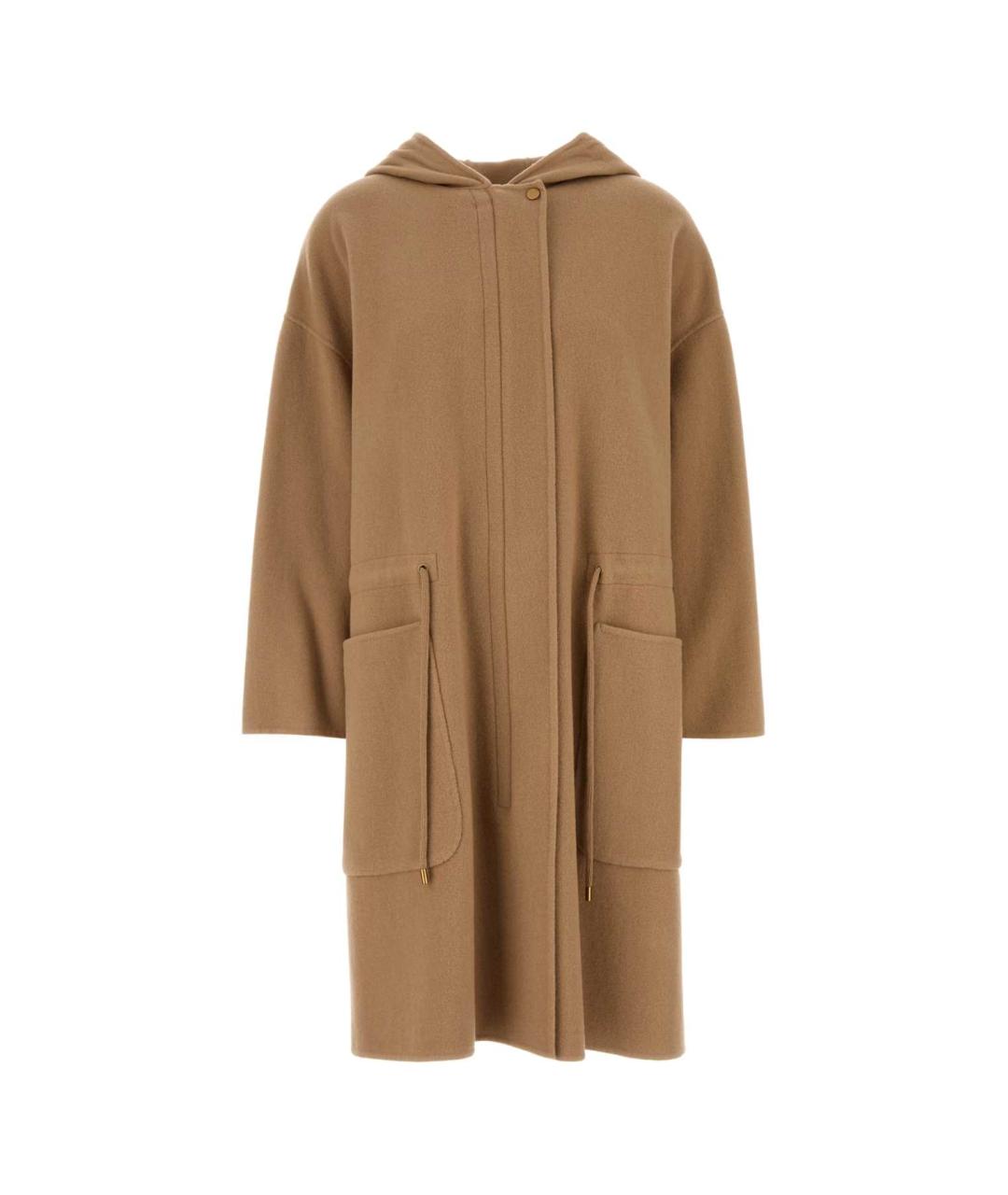 MAX MARA Бежевое шерстяное пальто, фото 1