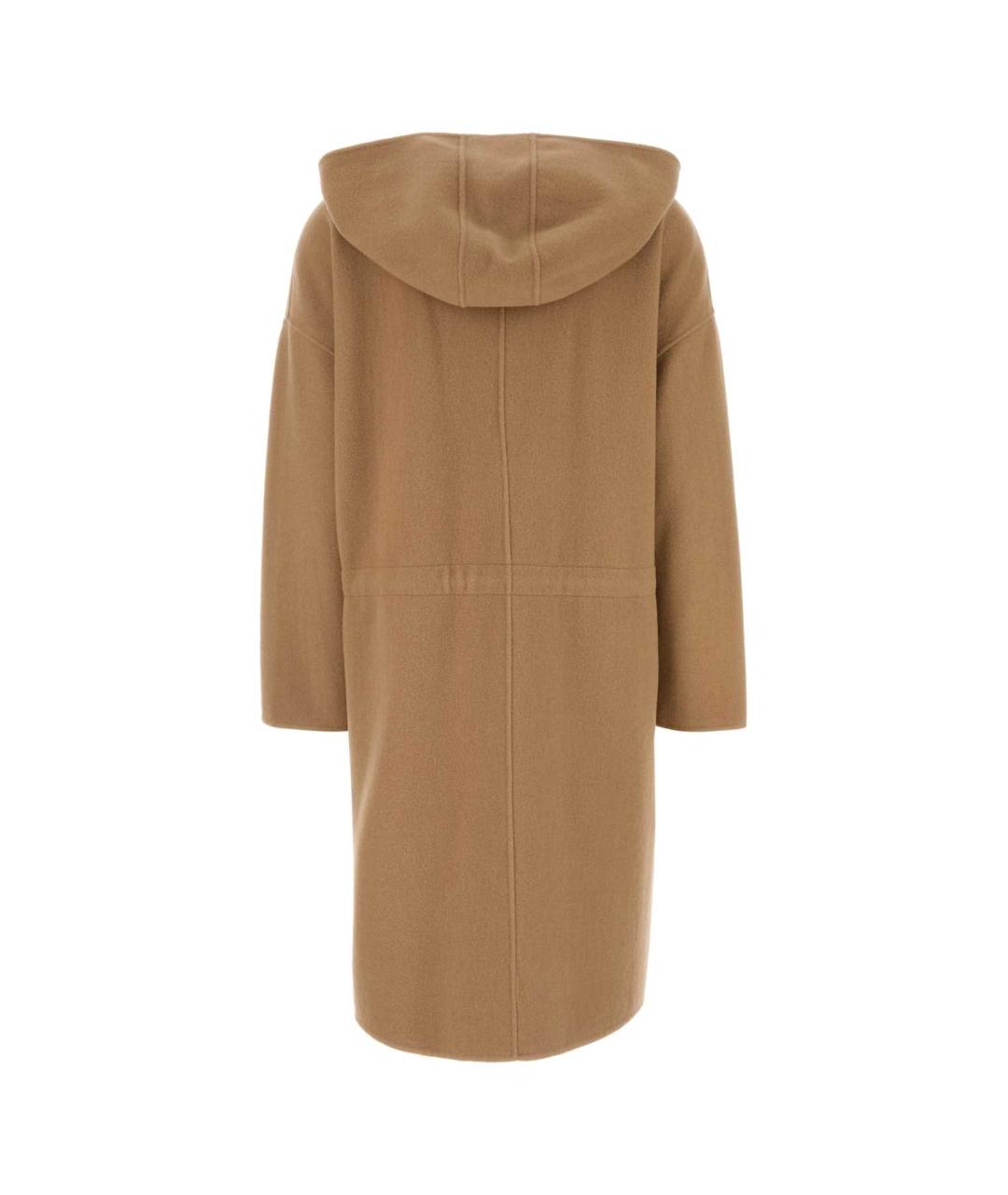 MAX MARA Бежевое шерстяное пальто, фото 2