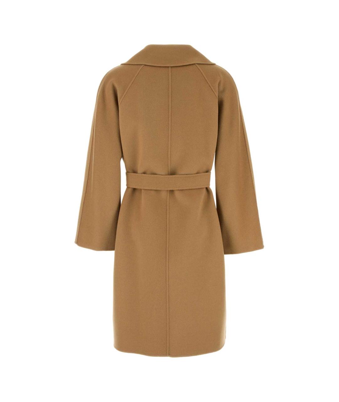 WEEKEND MAX MARA Бежевое шерстяное пальто, фото 2