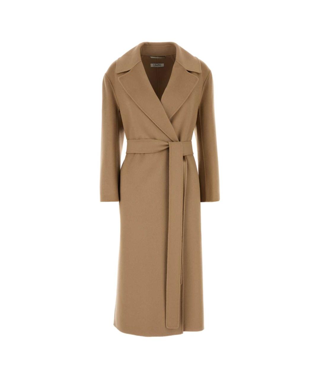 'S MAX MARA Бежевое шерстяное пальто, фото 1