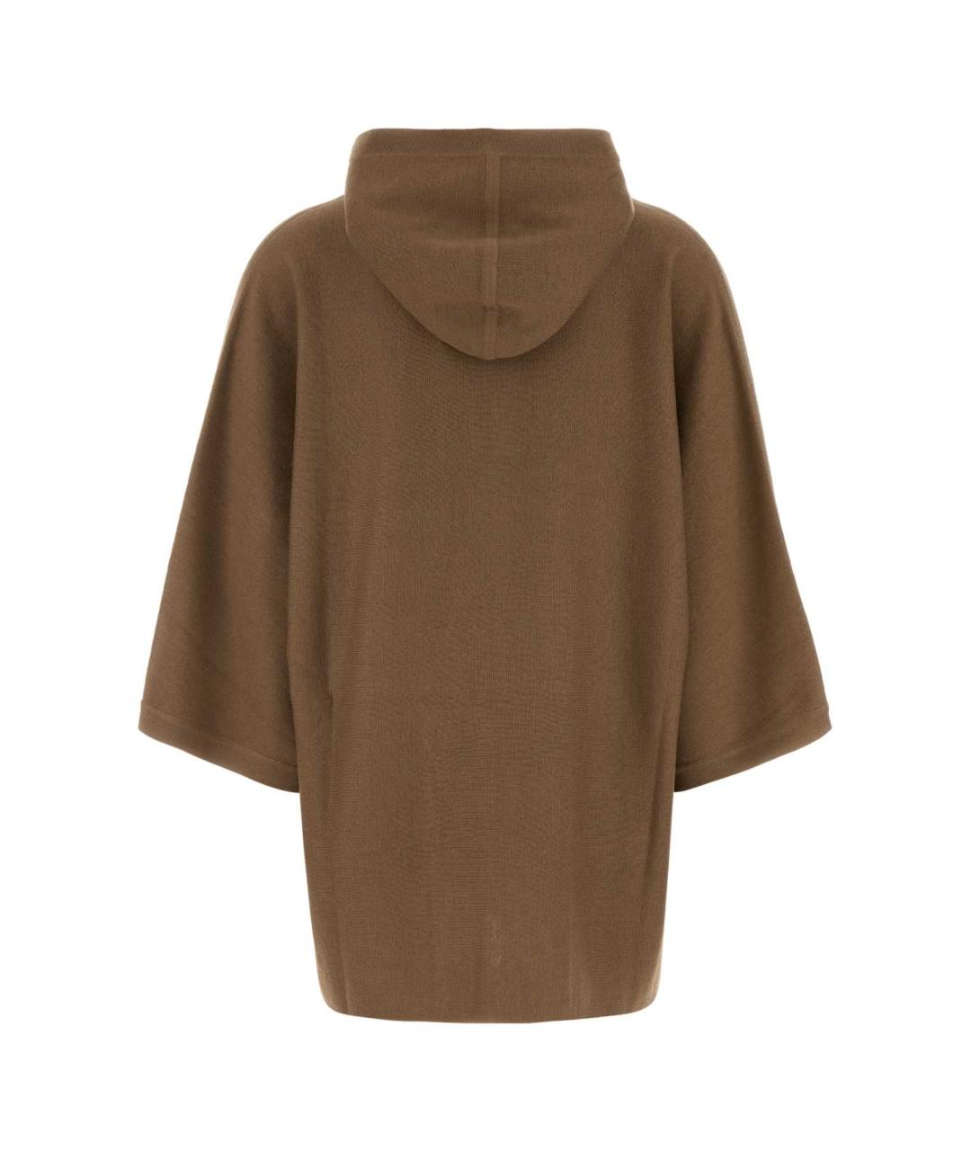 MAX MARA Коричневый шерстяной кардиган, фото 2