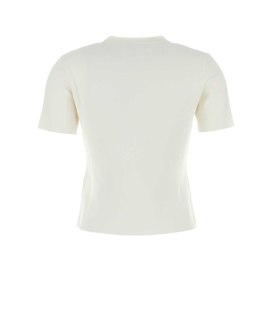 MAX MARA Белая вискозная футболка, фото 2