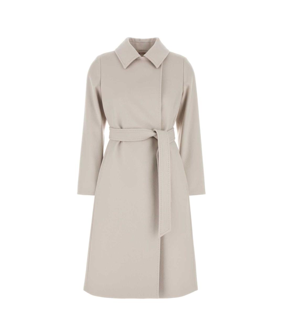 MAX MARA STUDIO Бежевое шерстяное пальто, фото 1