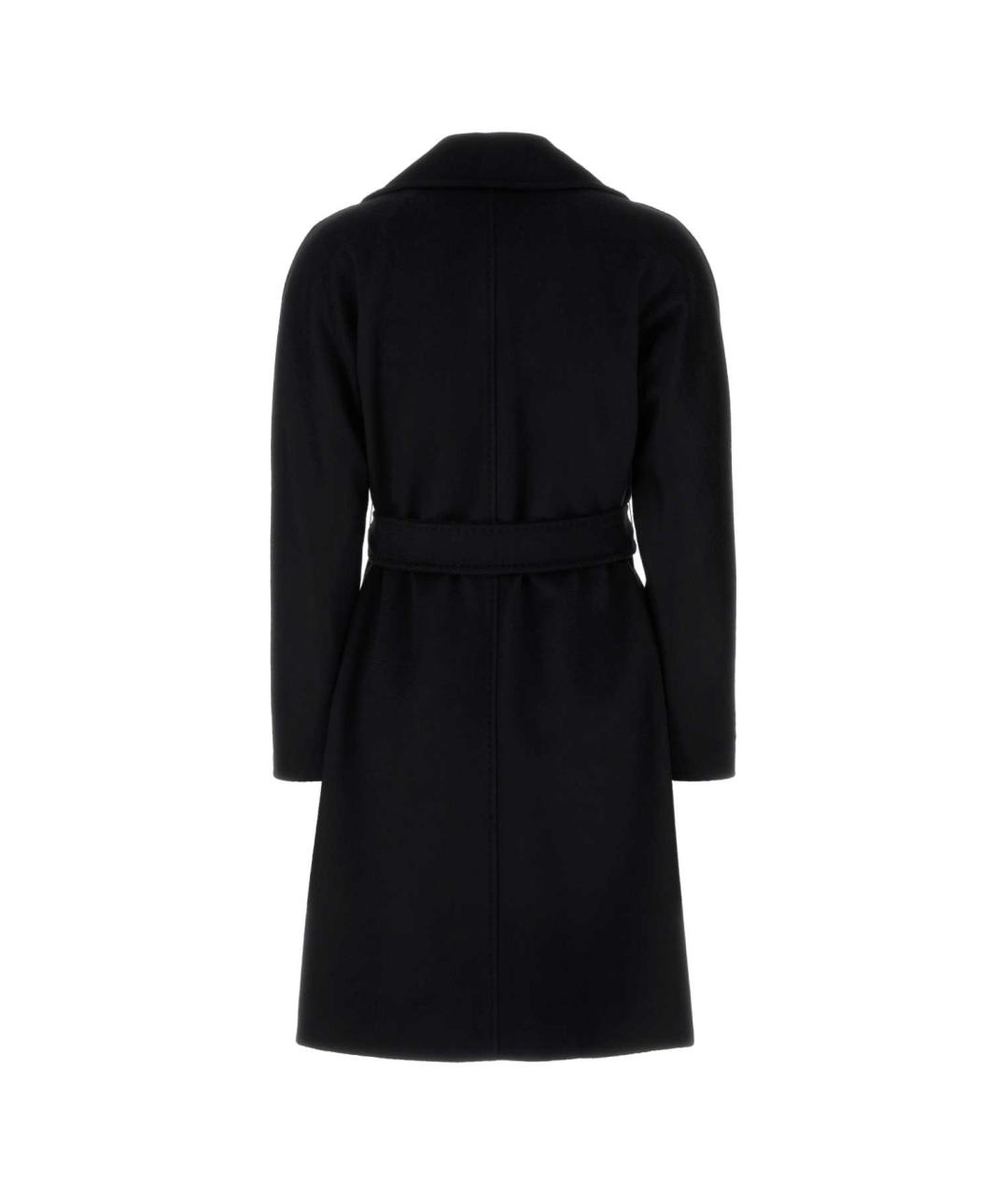 MAX MARA STUDIO Черное шерстяное пальто, фото 2