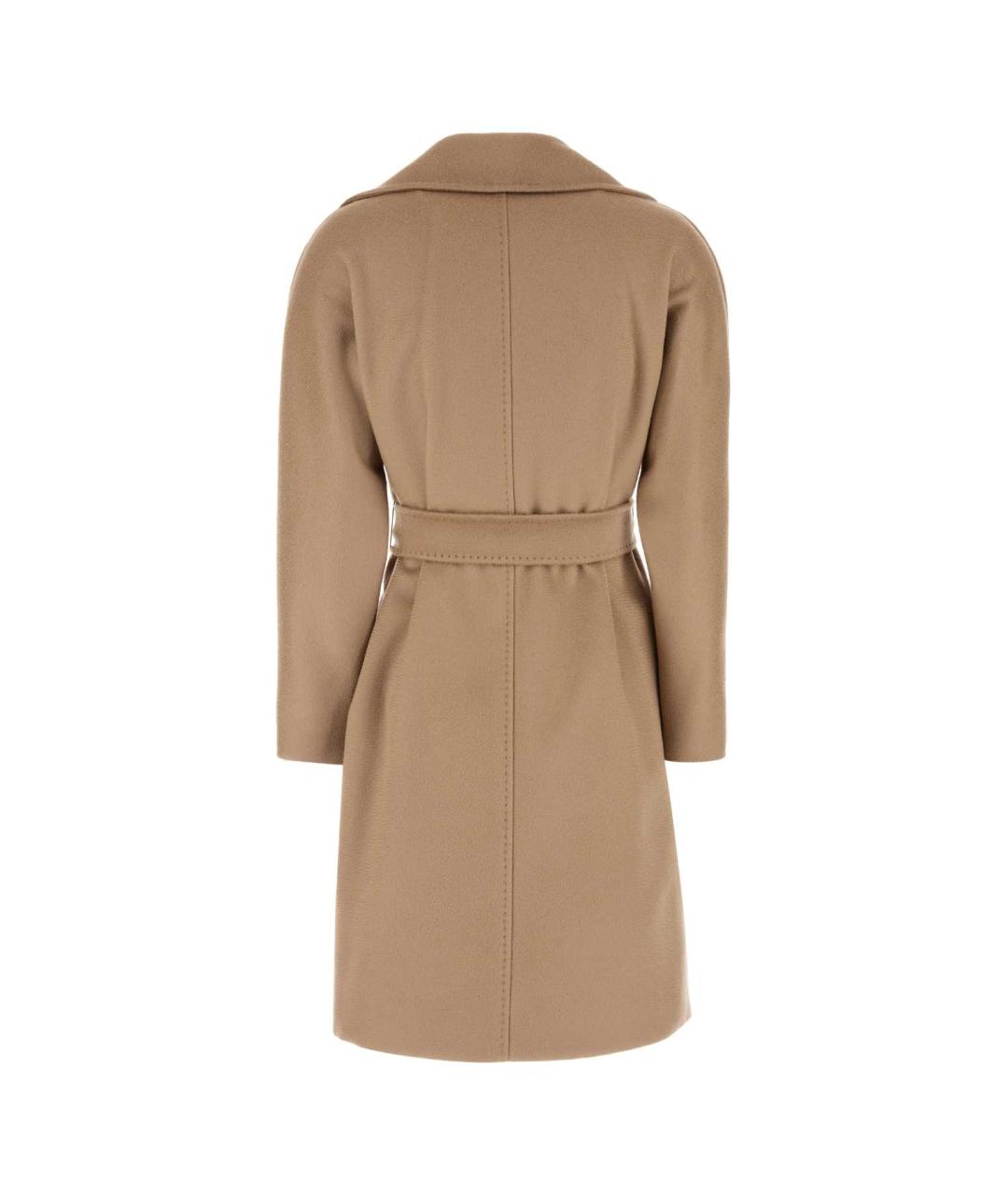 MAX MARA STUDIO Бежевое шерстяное пальто, фото 2
