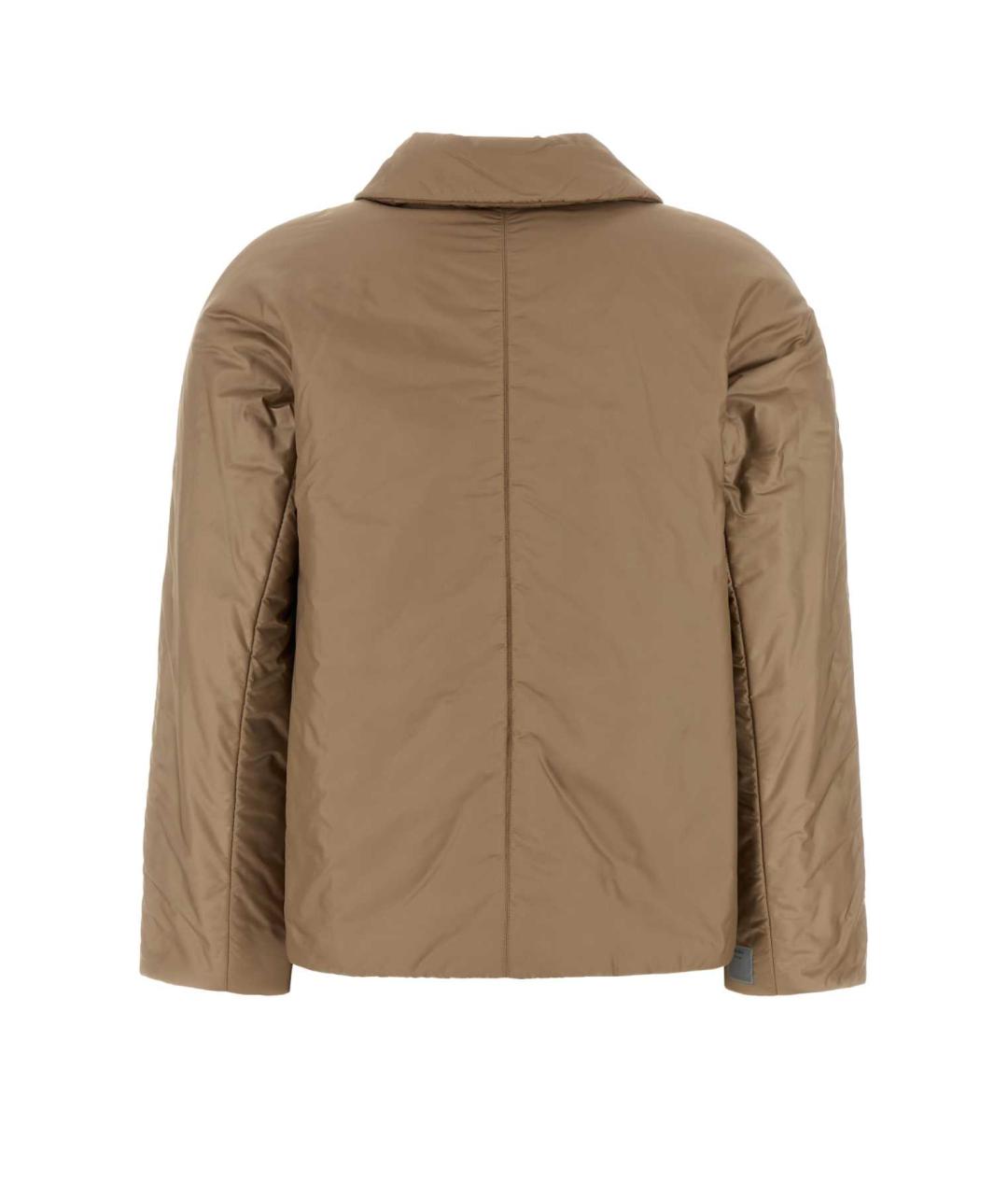 MAX MARA Бежевая полиэстеровая куртка, фото 2