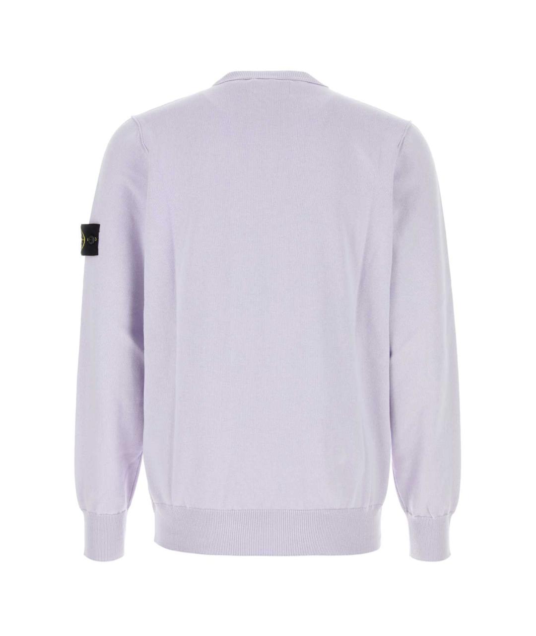 STONE ISLAND Фиолетовый хлопковый джемпер / свитер, фото 2