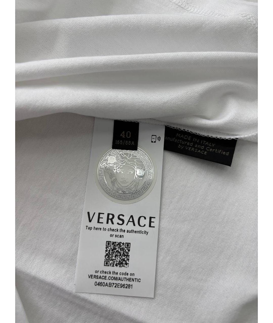 VERSACE Мульти хлопковая футболка, фото 4