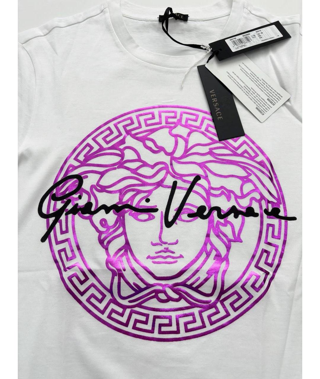 VERSACE Мульти хлопковая футболка, фото 5