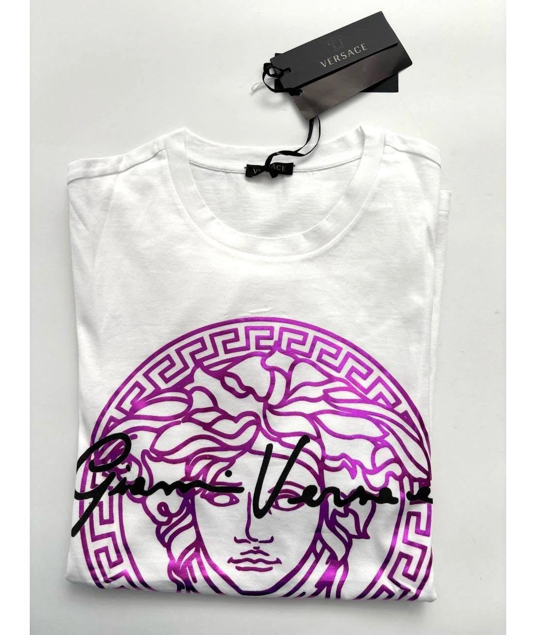 VERSACE Мульти хлопковая футболка, фото 3