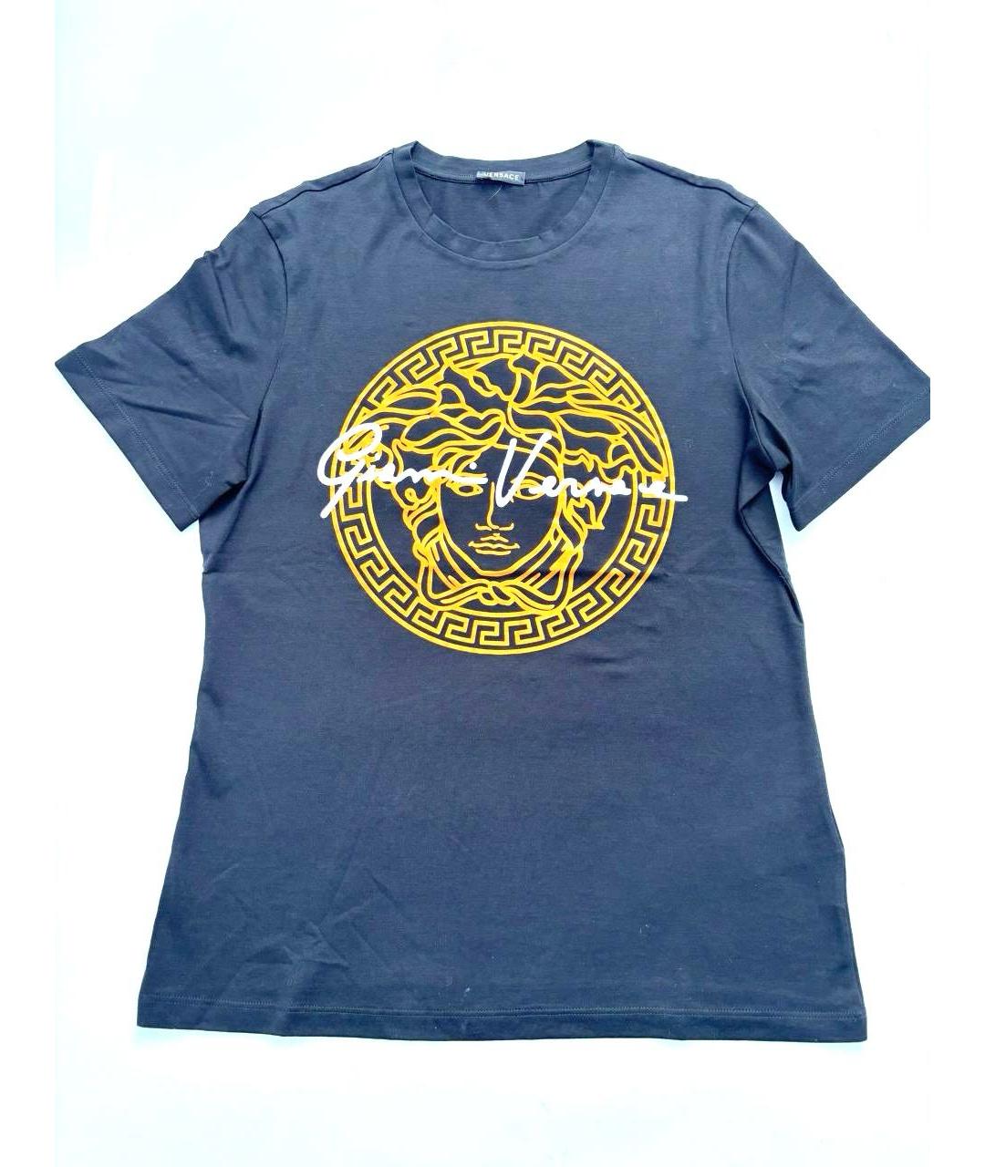 VERSACE Мульти хлопковая футболка, фото 1