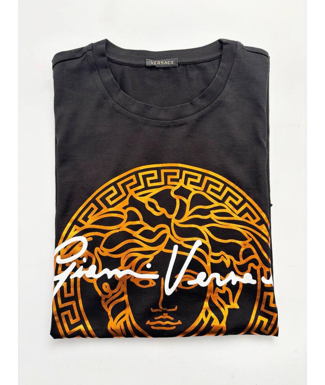 VERSACE Мульти хлопковая футболка, фото 3