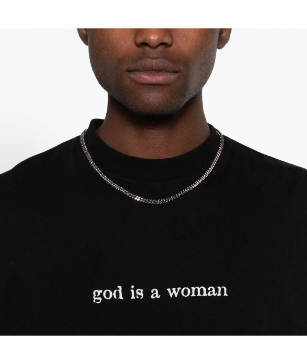 VETEMENTS Черная хлопковая футболка, фото 5