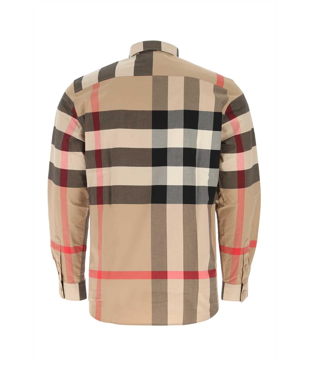 BURBERRY Бежевая хлопковая кэжуал рубашка, фото 2