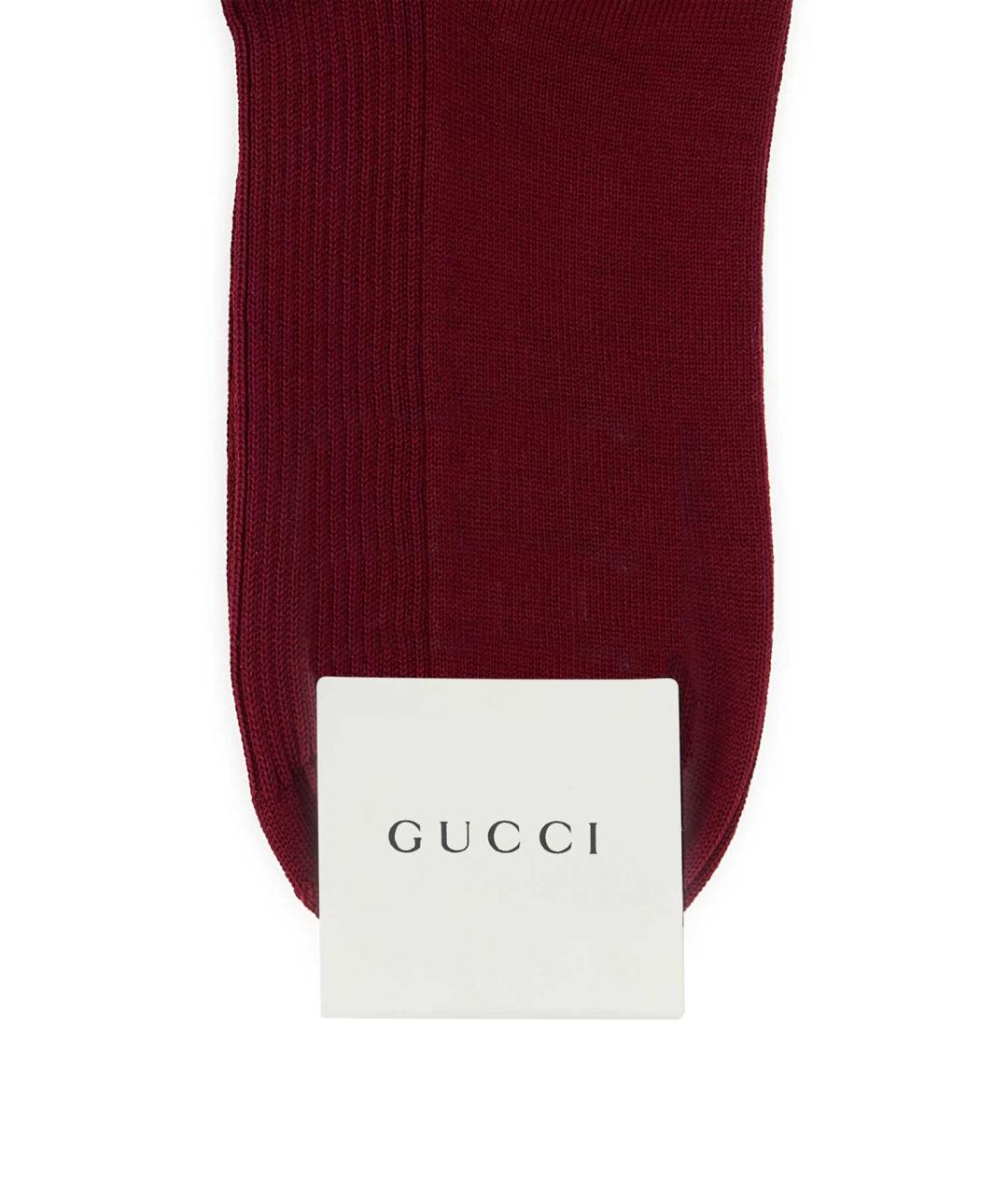 GUCCI Бордовые носки, чулки и колготы, фото 2
